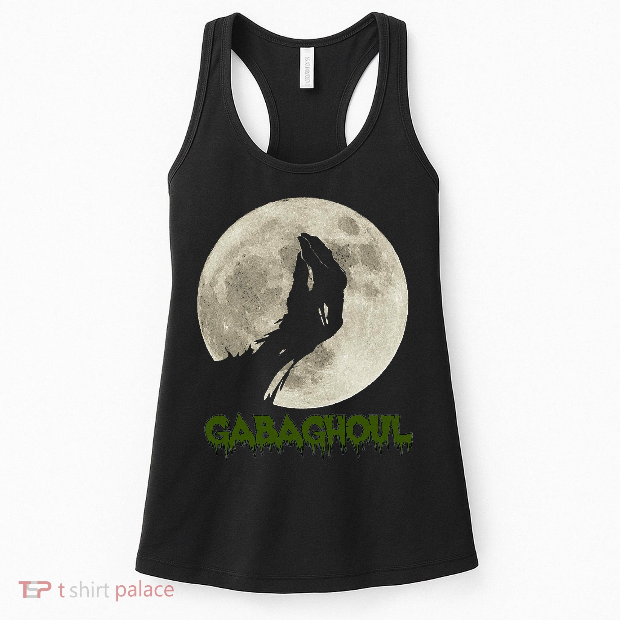 Gabaghoul Funny Hand Moon Halloween Women's Tank Top