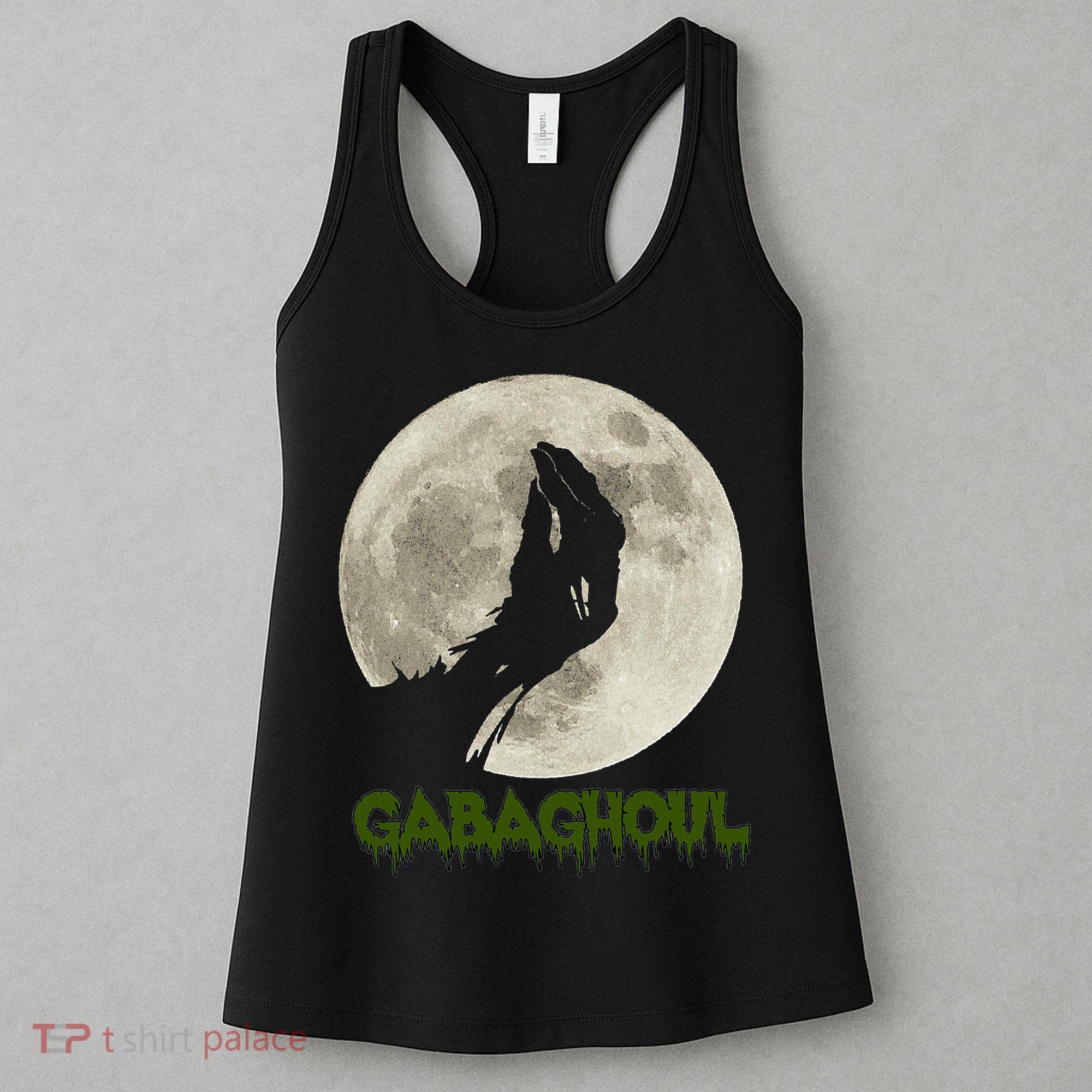 Gabaghoul Funny Hand Moon Halloween Women's Tank Top