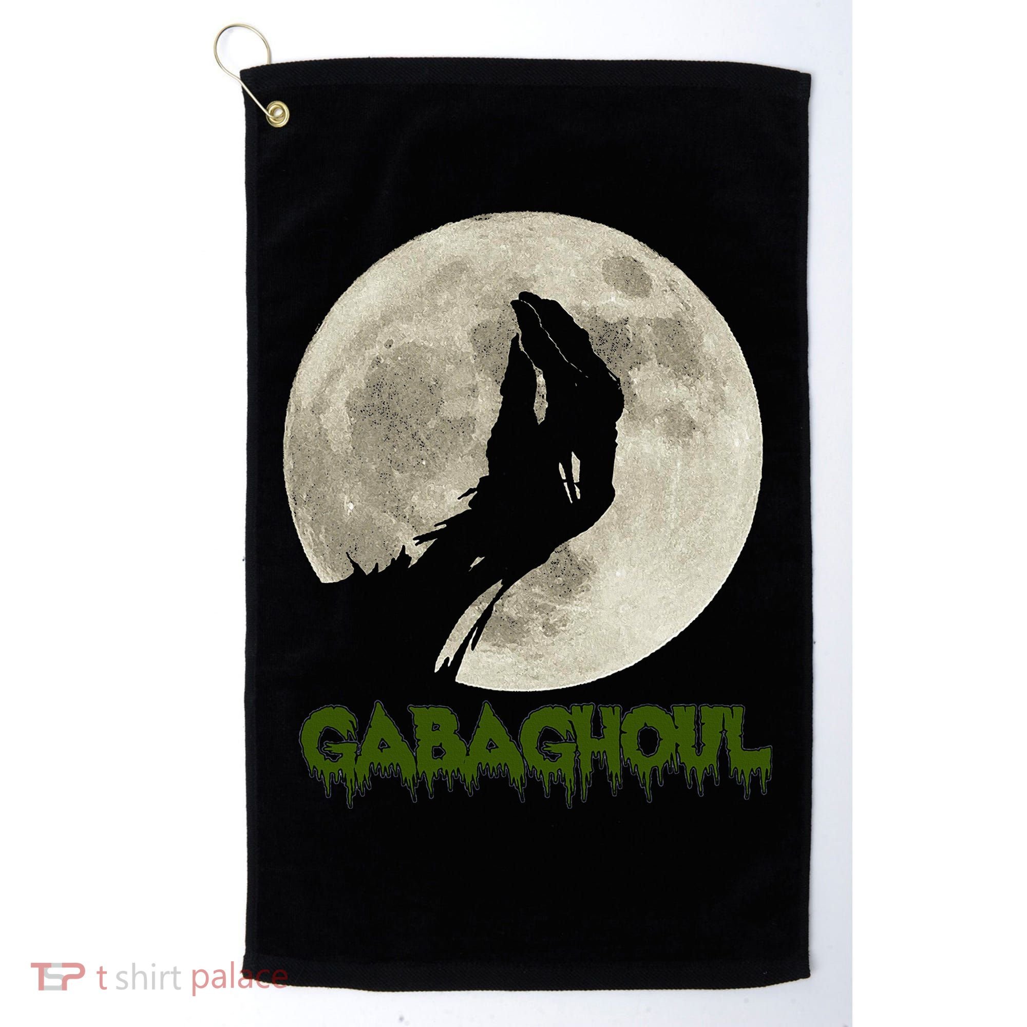 Gabaghoul Funny Hand Moon Halloween Golf Towel