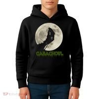Gabaghoul Funny Hand Moon Halloween Kids Hoodie thumb 4