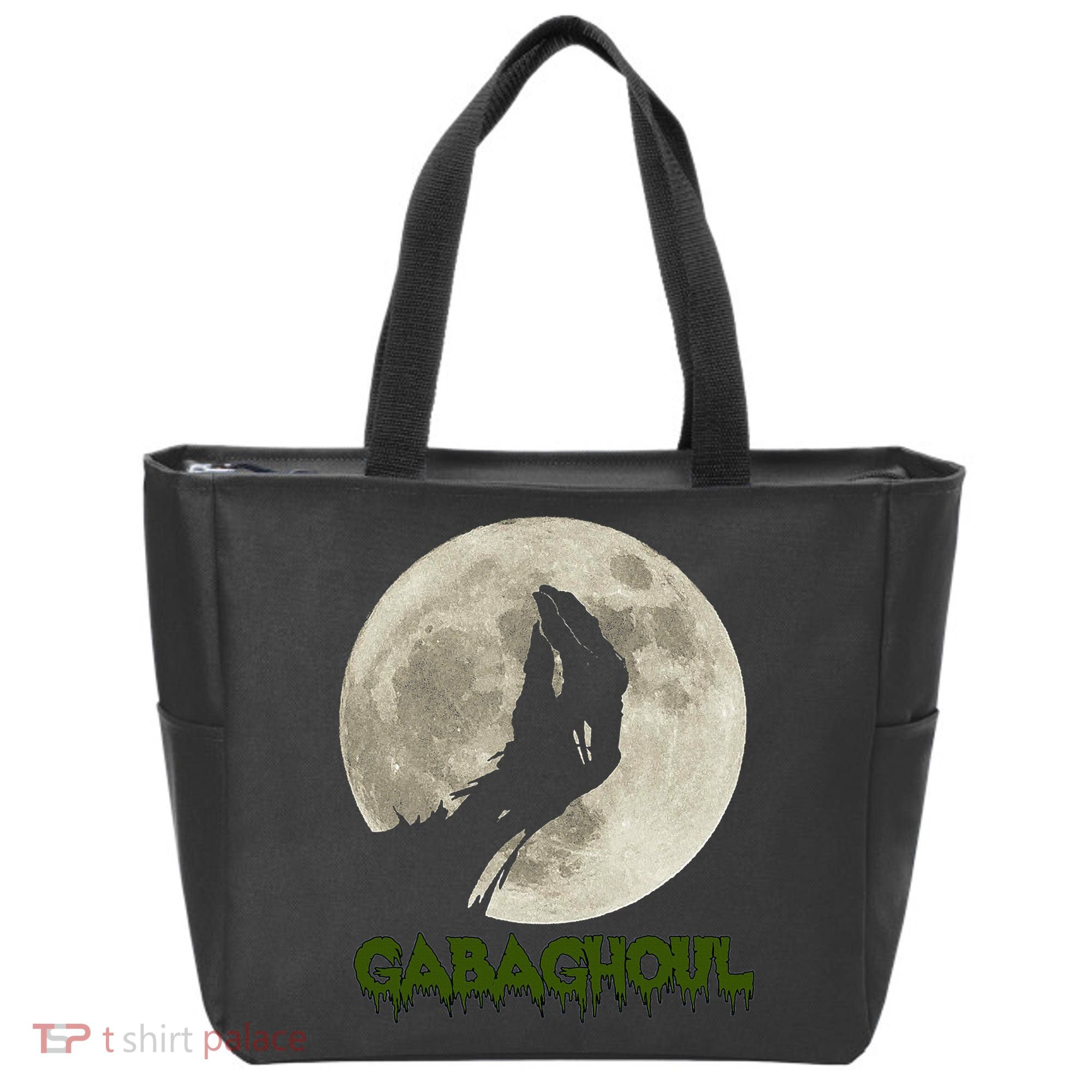 Gabaghoul Funny Hand Moon Halloween Tote Bag