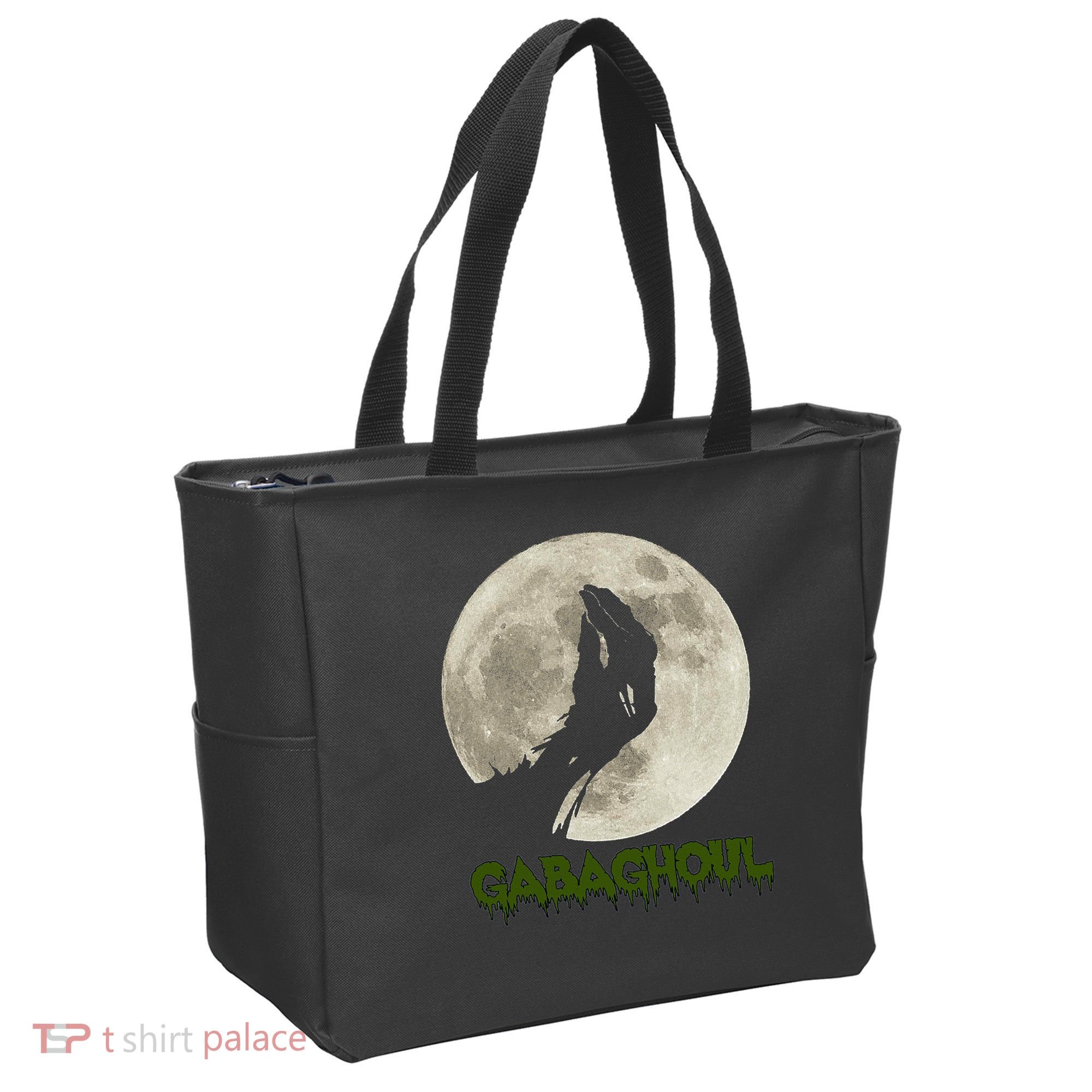 Gabaghoul Funny Hand Moon Halloween Tote Bag