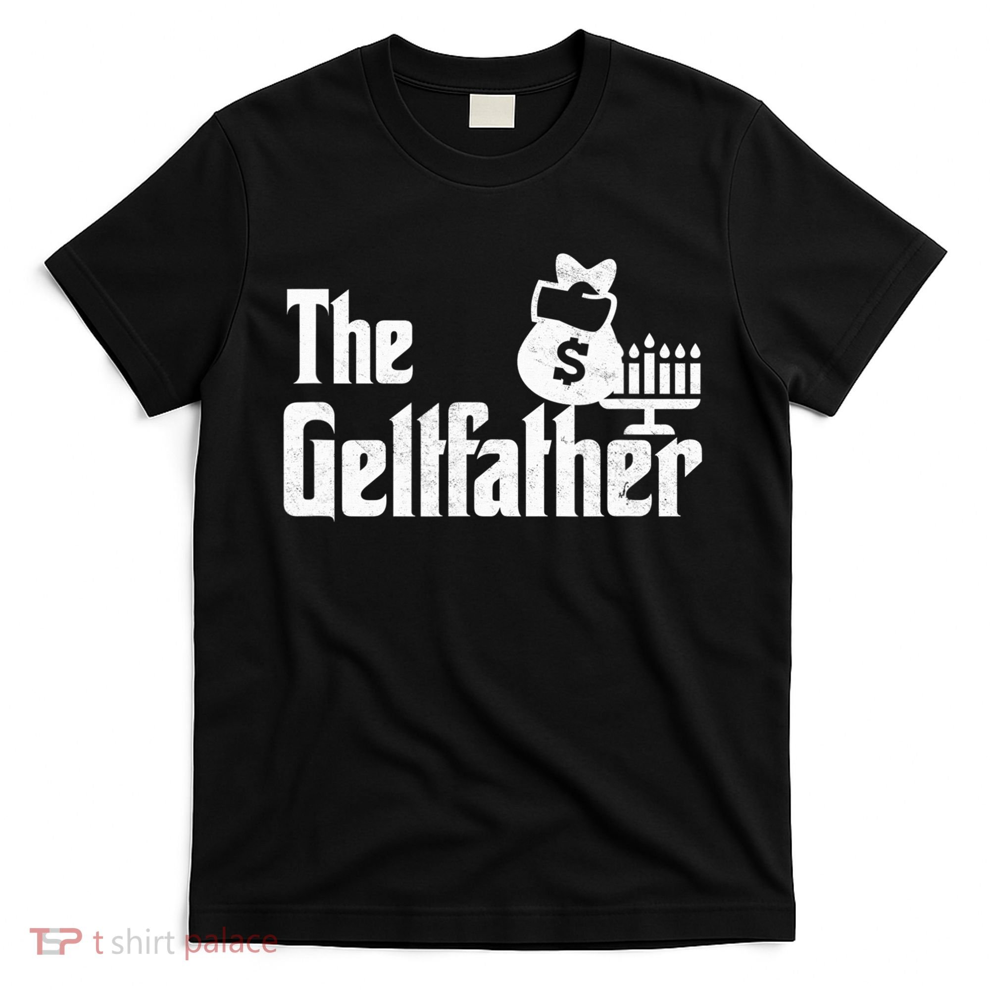 Gelt Father Hanukkah Dreidel Game Jewish Dad T-Shirt