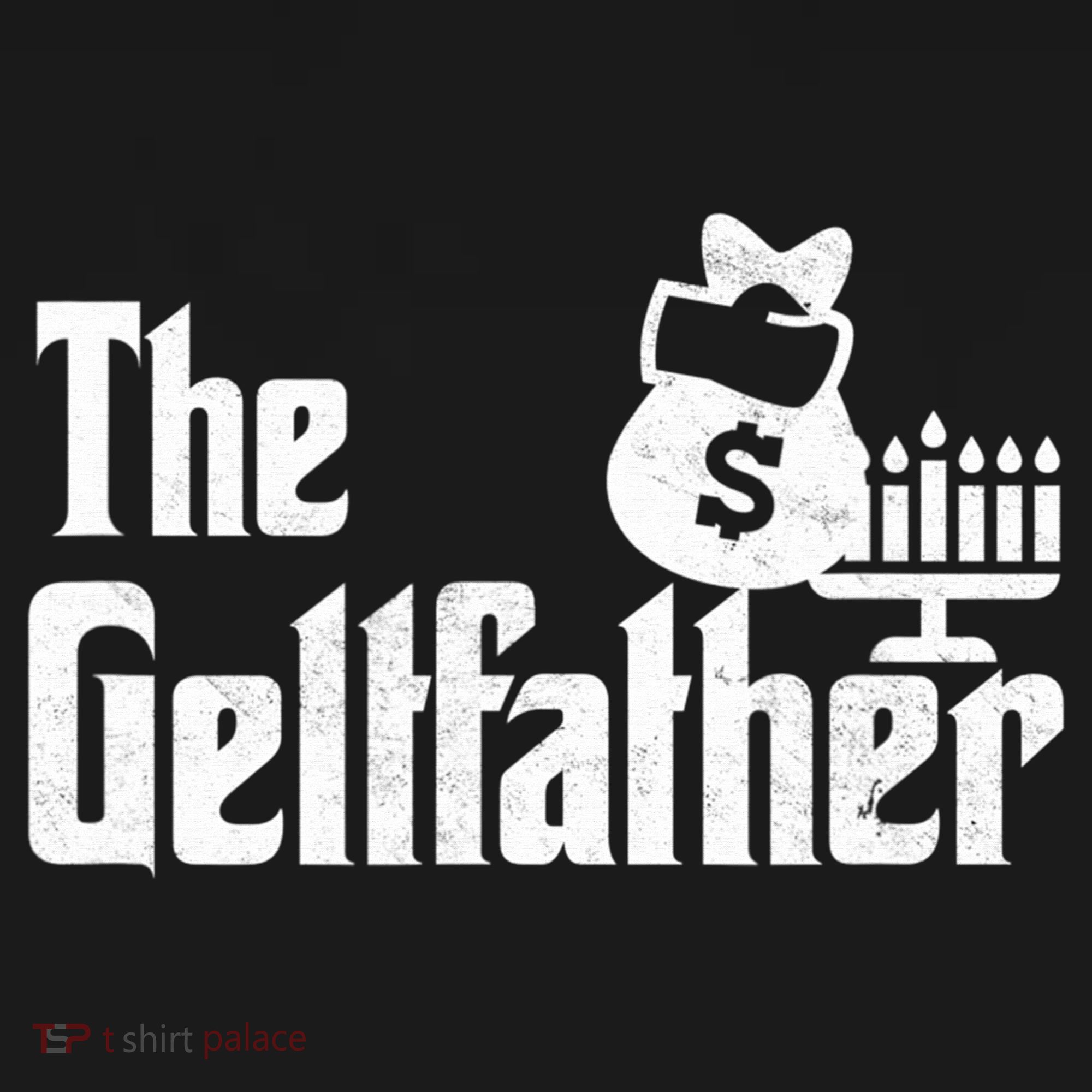 Gelt Father Hanukkah Dreidel Game Jewish Dad T-Shirt
