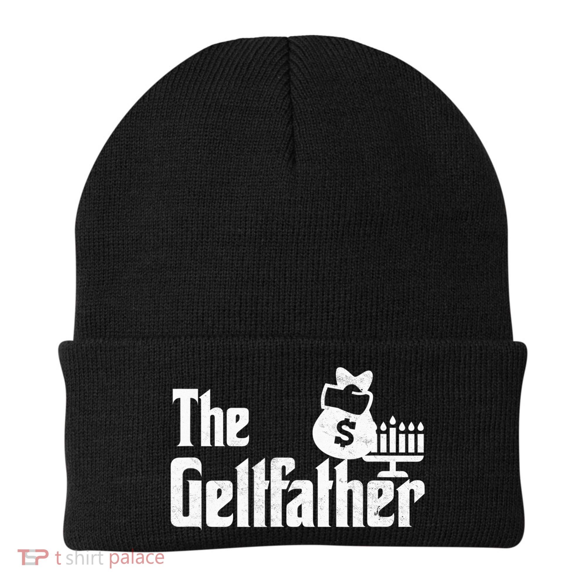 Gelt Father Hanukkah Dreidel Game Jewish Dad Beanie