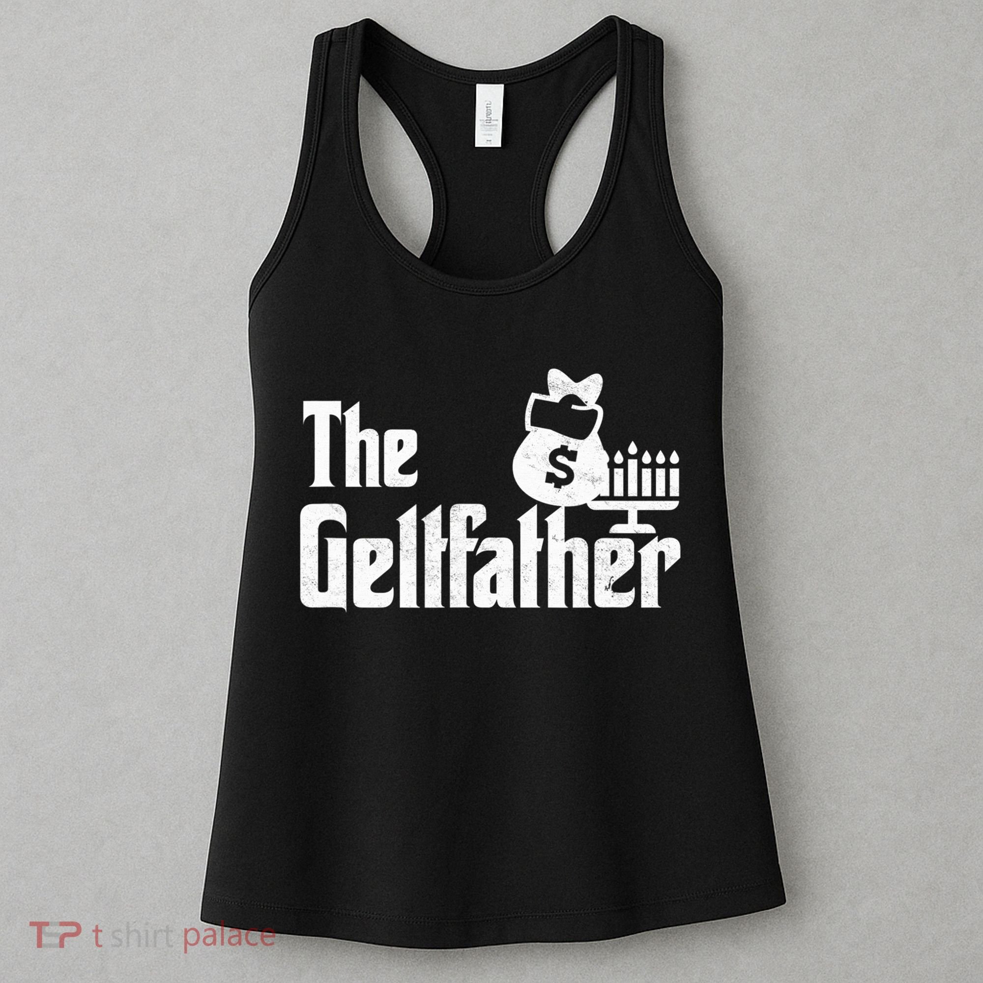 Gelt Father Hanukkah Dreidel Game Jewish Dad Women's Tank Top
