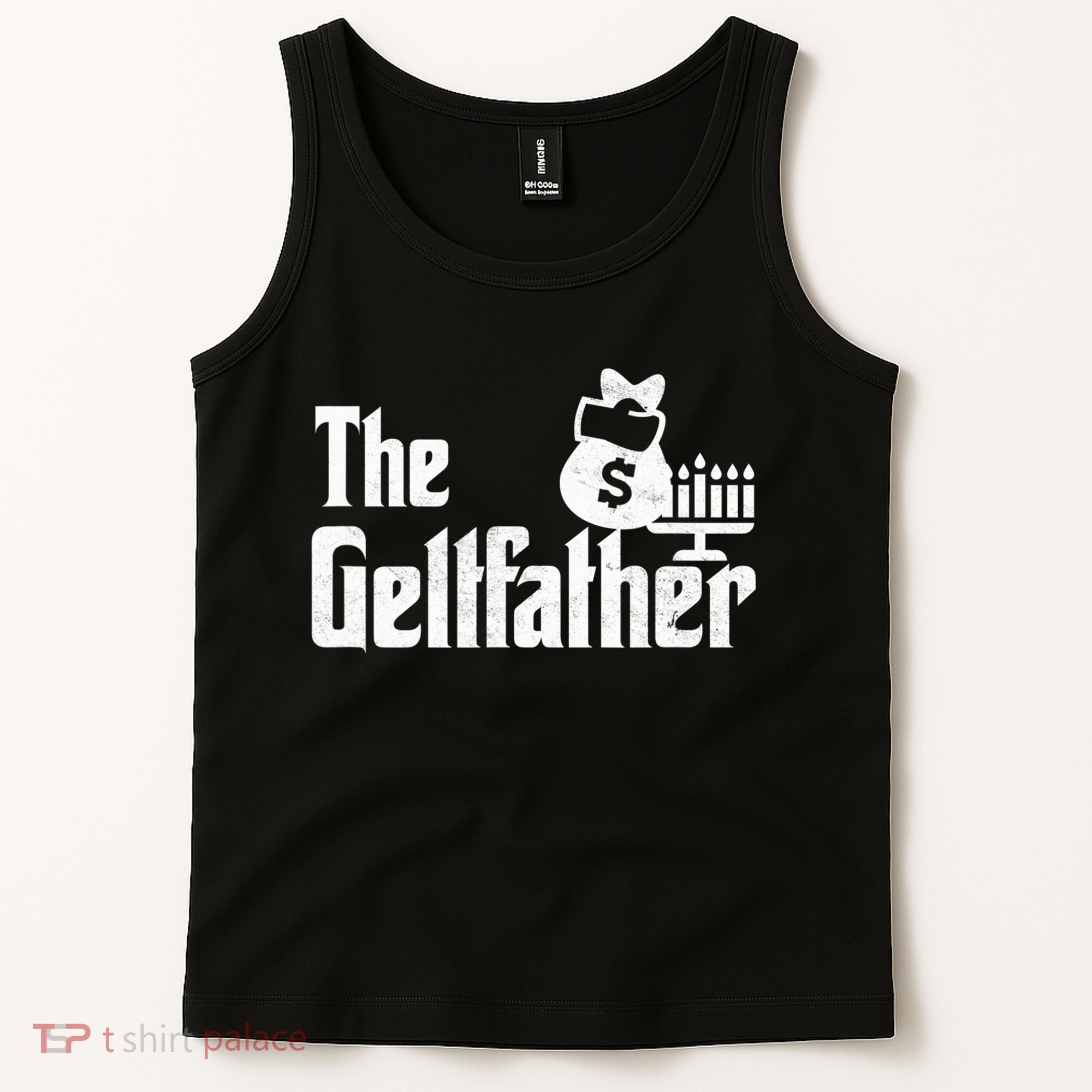 Gelt Father Hanukkah Dreidel Game Jewish Dad Tank Top