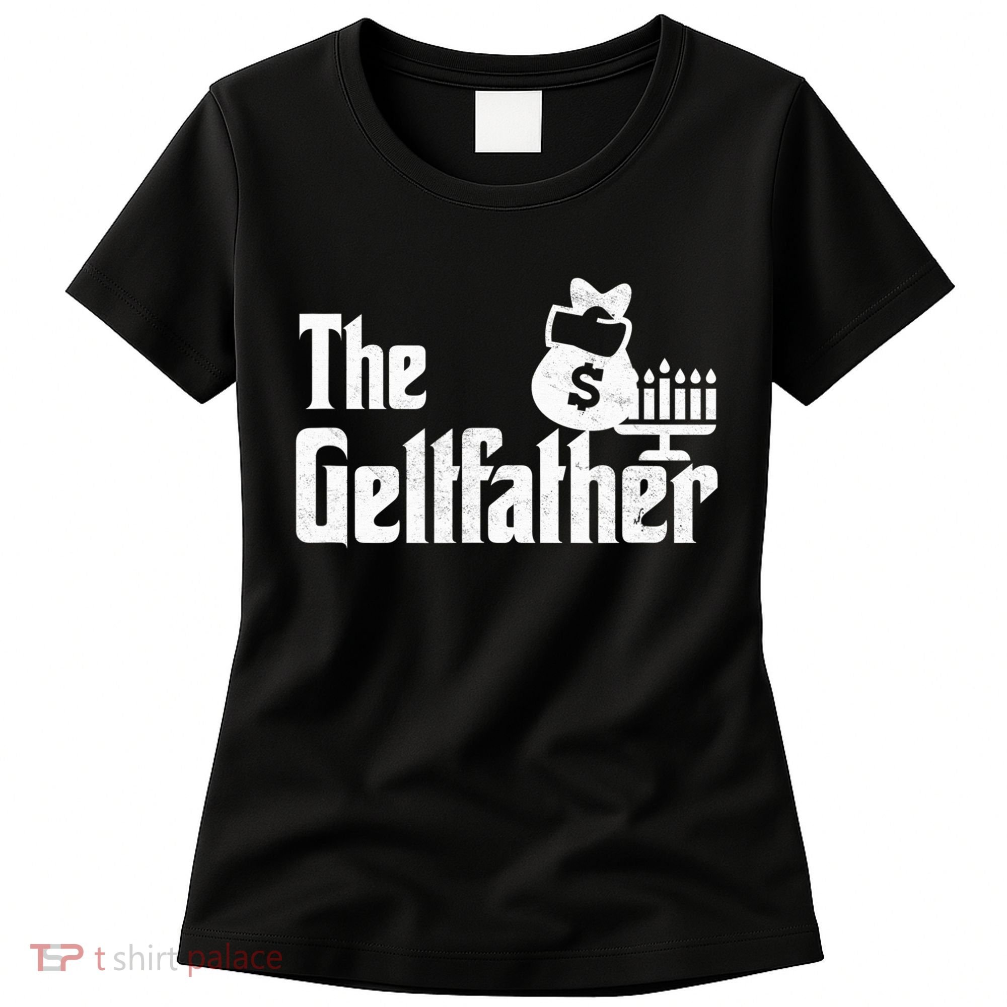 Gelt Father Hanukkah Dreidel Game Jewish Dad Women's T-Shirt