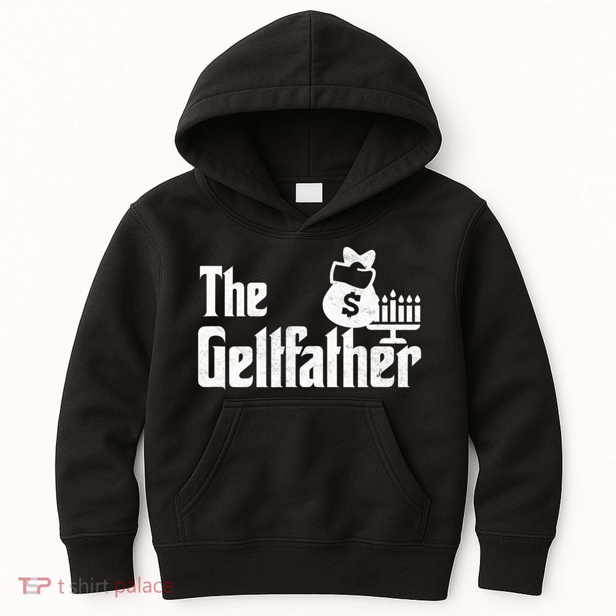 Gelt Father Hanukkah Dreidel Game Jewish Dad Kids Hoodie