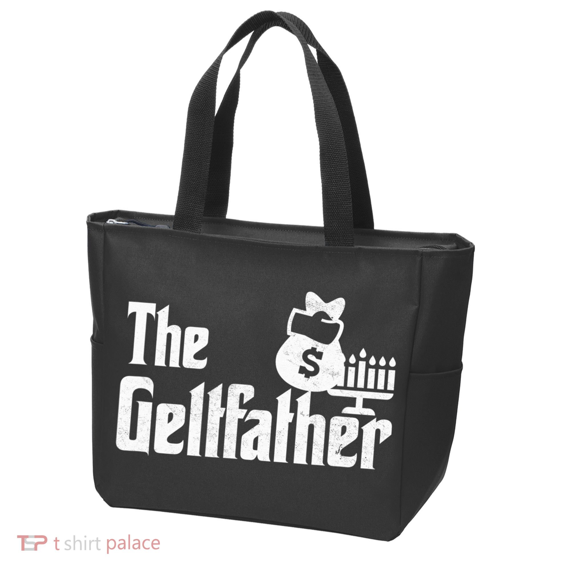 Gelt Father Hanukkah Dreidel Game Jewish Dad Tote Bag
