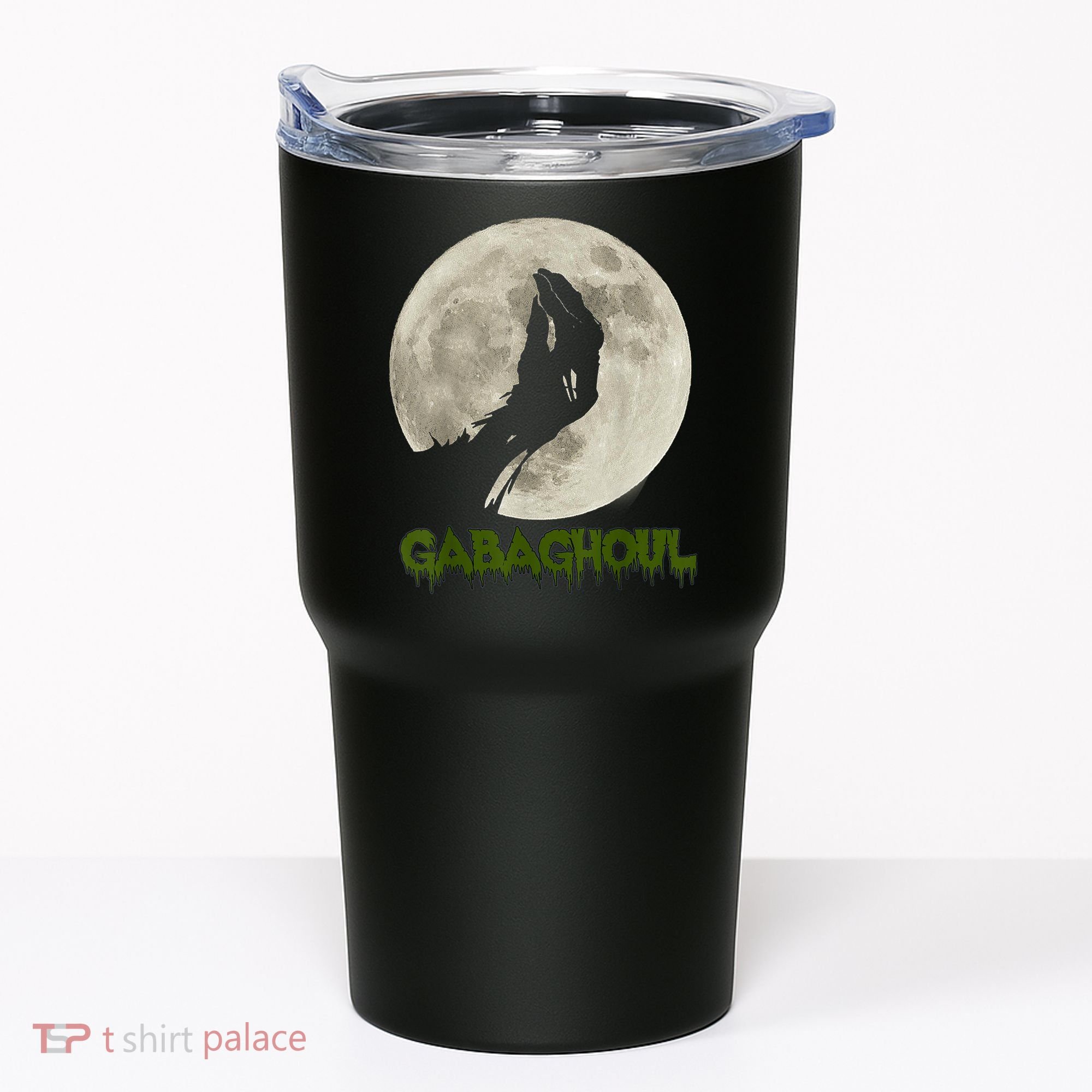 Gabaghoul Funny Hand Moon Halloween Tumbler