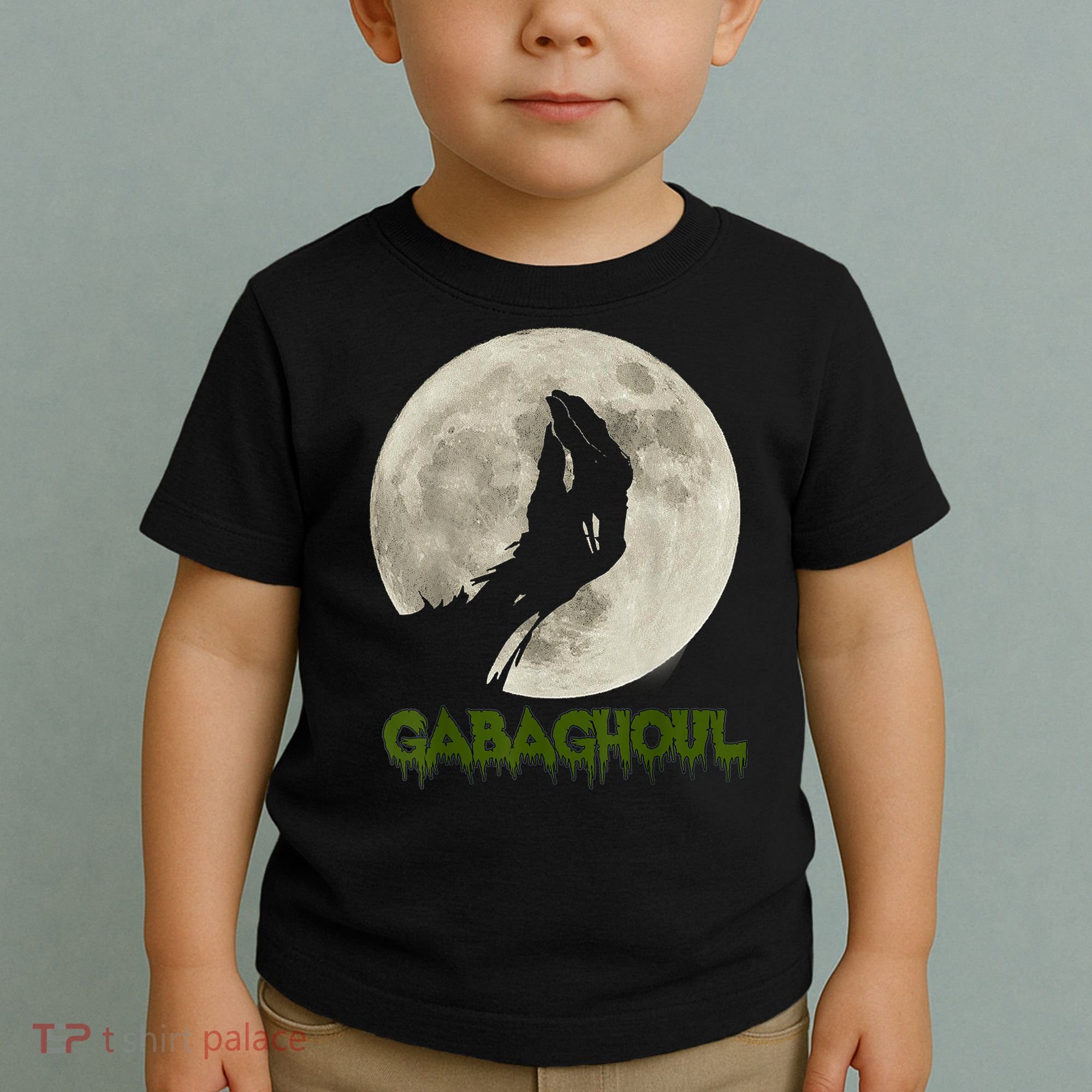 Gabaghoul Funny Hand Moon Halloween Toddler T-Shirt