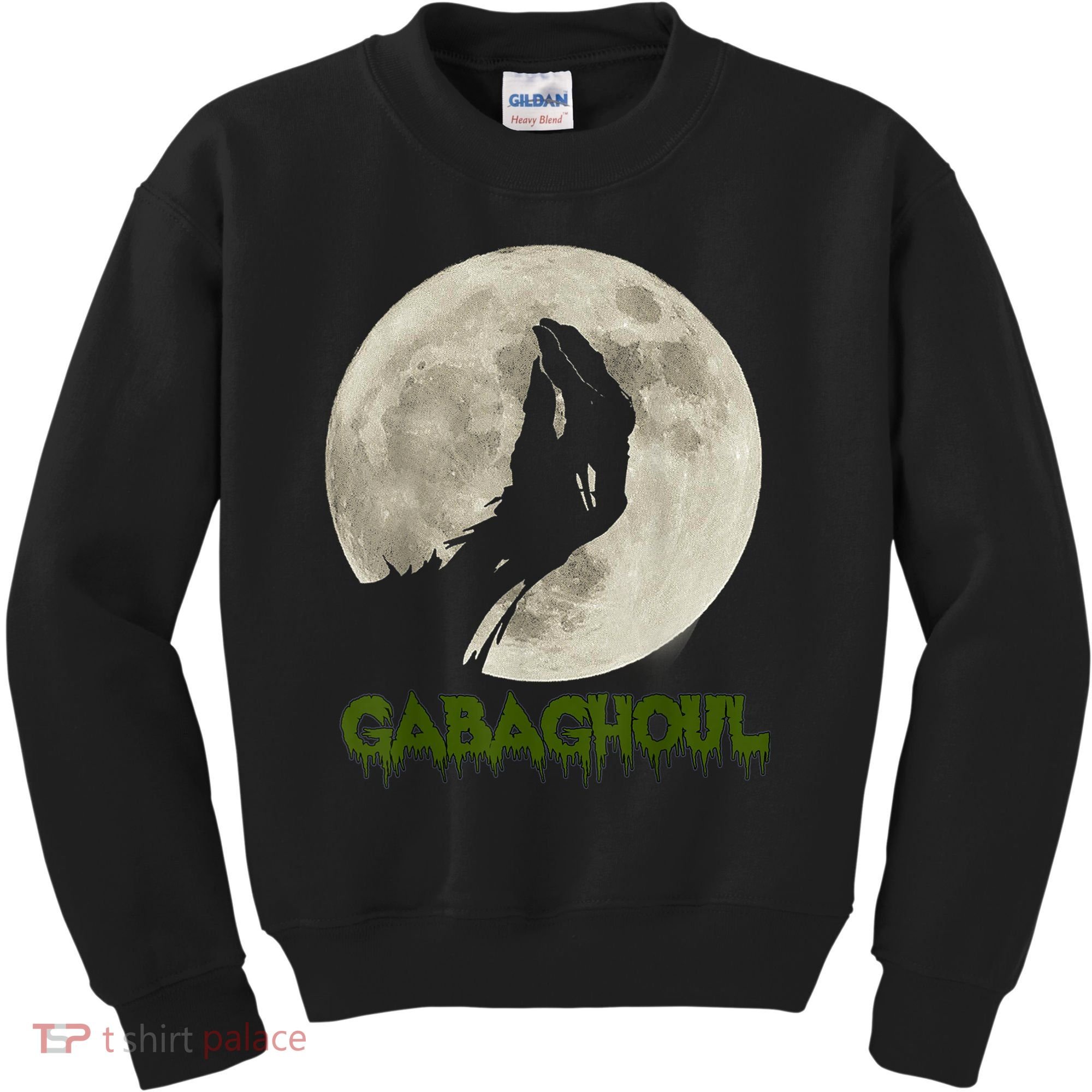 Gabaghoul Funny Hand Moon Halloween Kids Sweatshirt