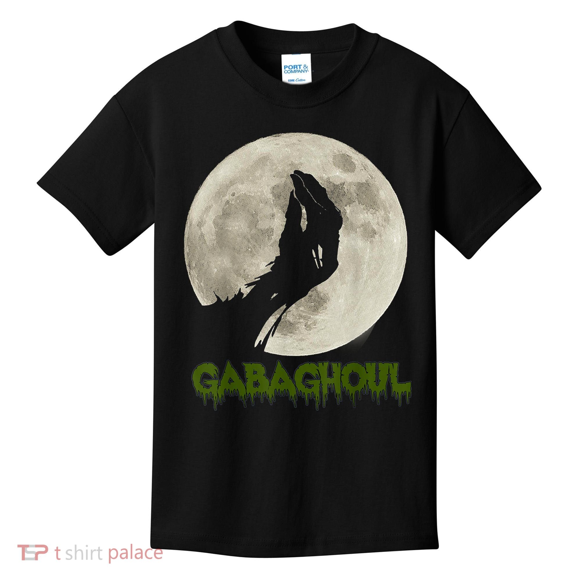 Gabaghoul Funny Hand Moon Halloween Kids T-Shirt