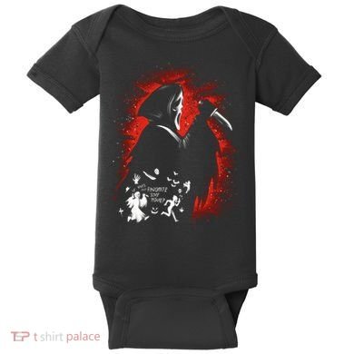 Ghost Face Halloween Baby Bodysuit
