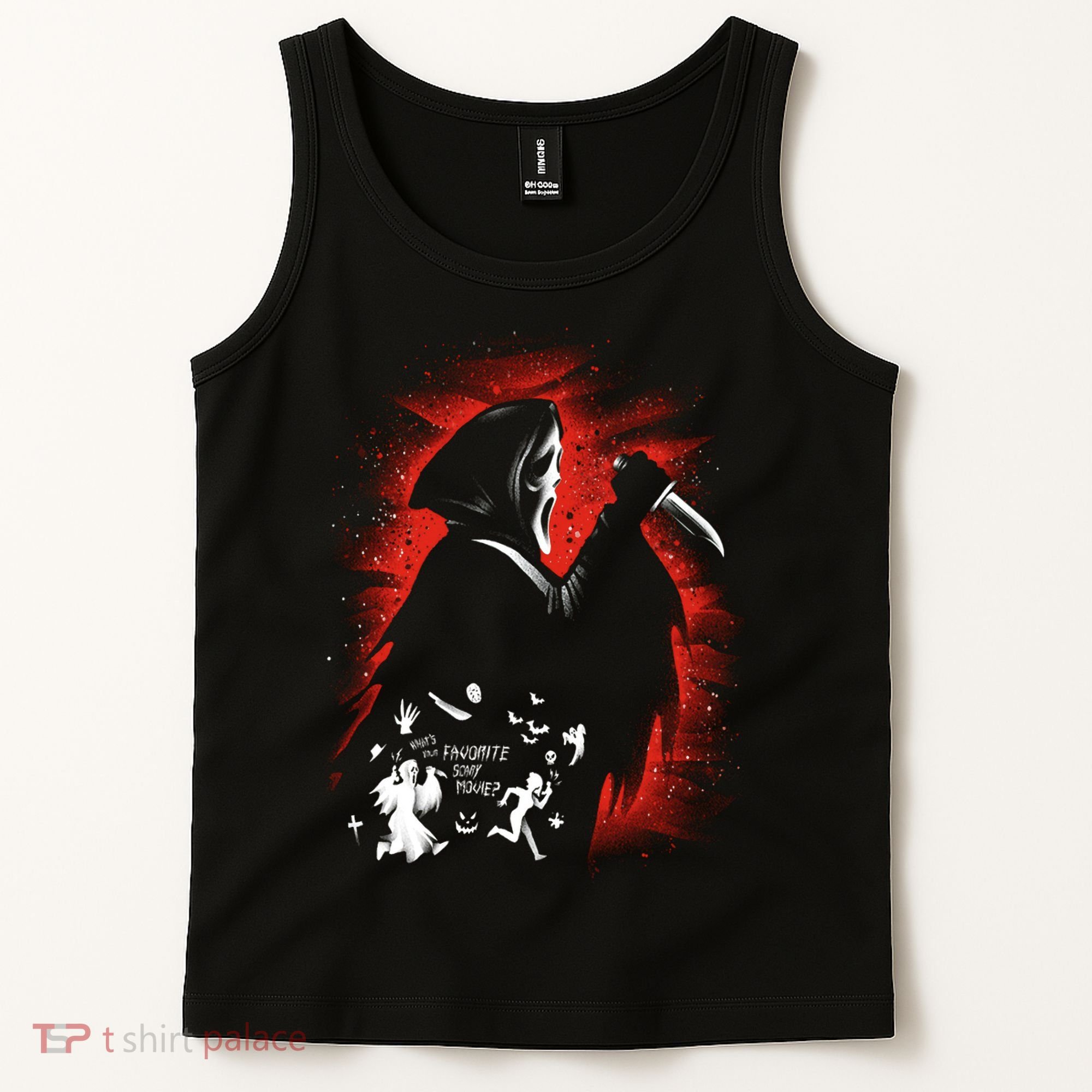 Ghost Face Halloween Tank Top