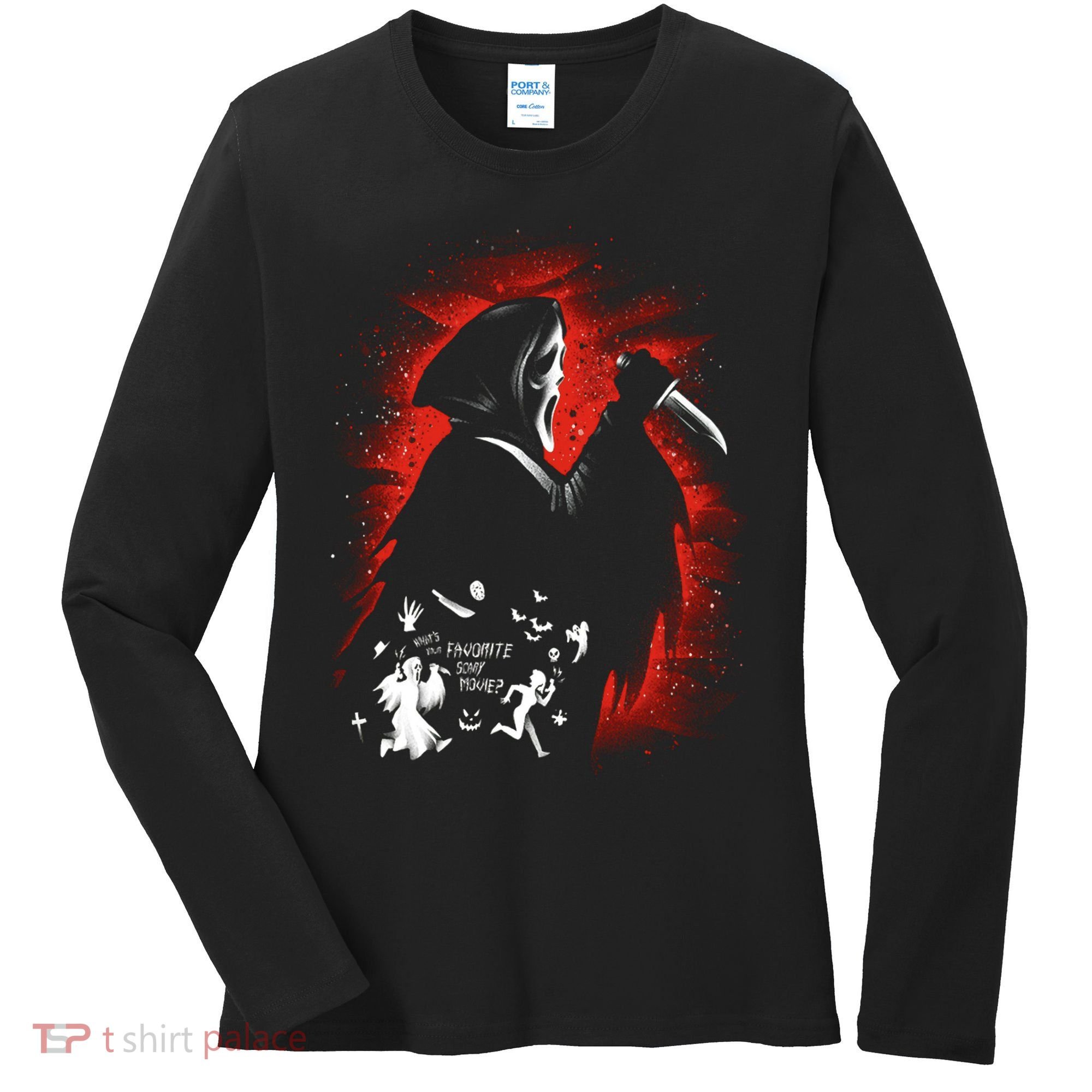 Ghost Face Halloween Women's Long Sleeve Shirt