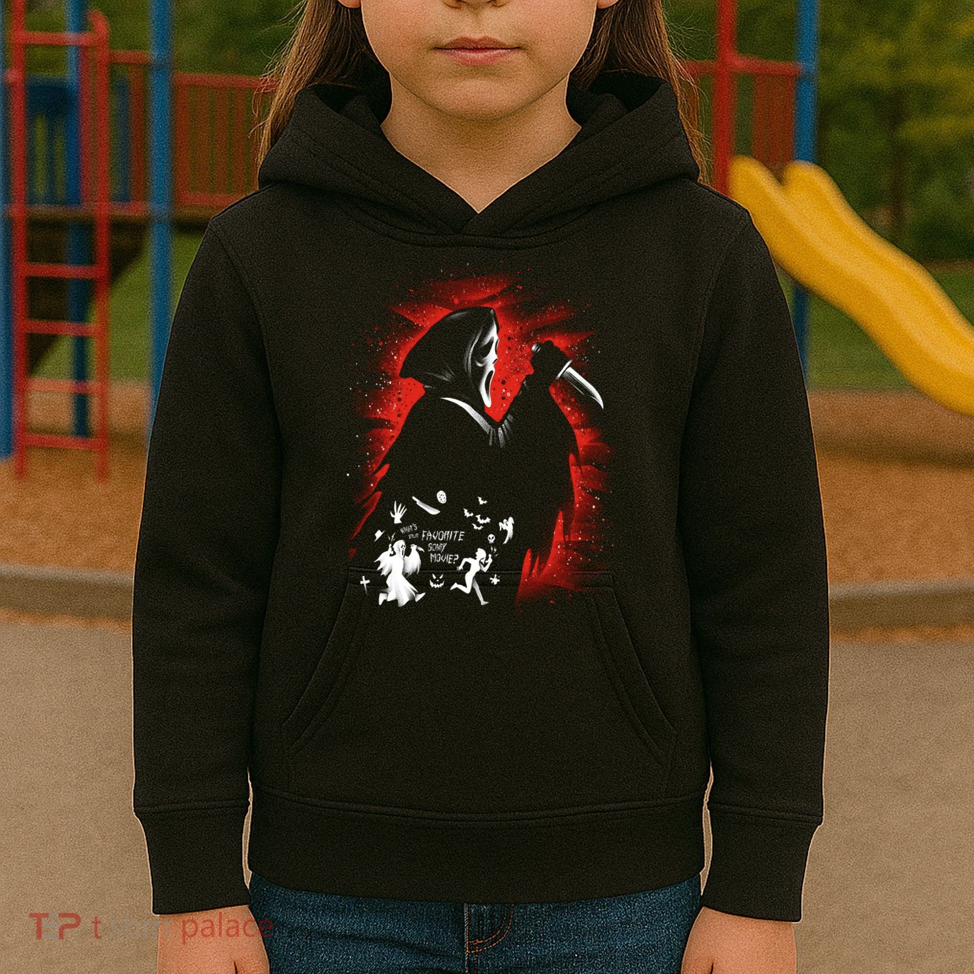 Ghost Face Halloween Kids Hoodie