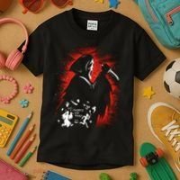Ghost Face Halloween Kids T-Shirt thumb 3