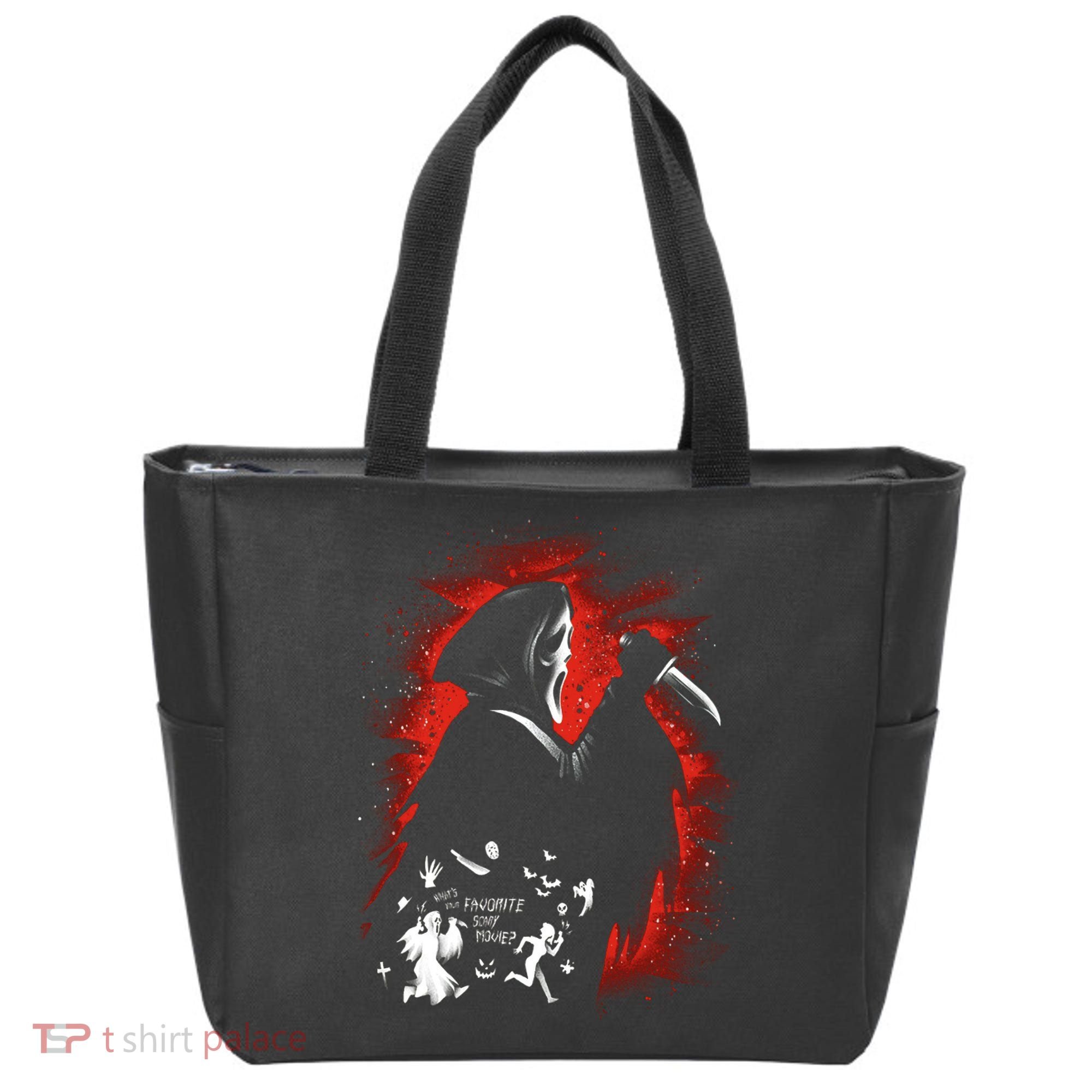 Ghost Face Halloween Tote Bag