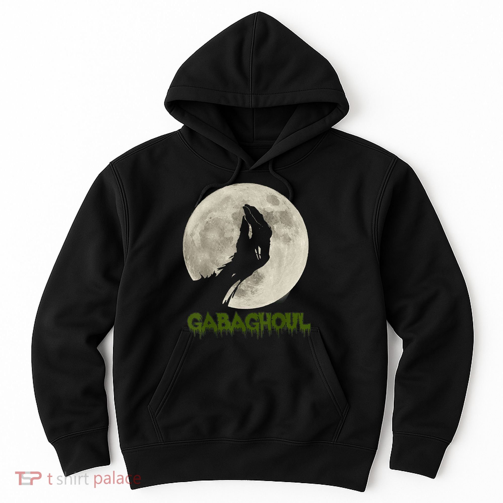 Gabaghoul Funny Hand Moon Halloween Hoodie