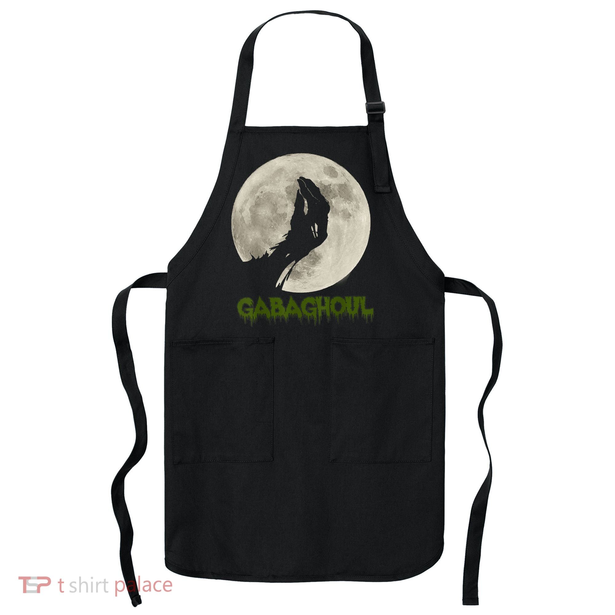Gabaghoul Funny Hand Moon Halloween Apron