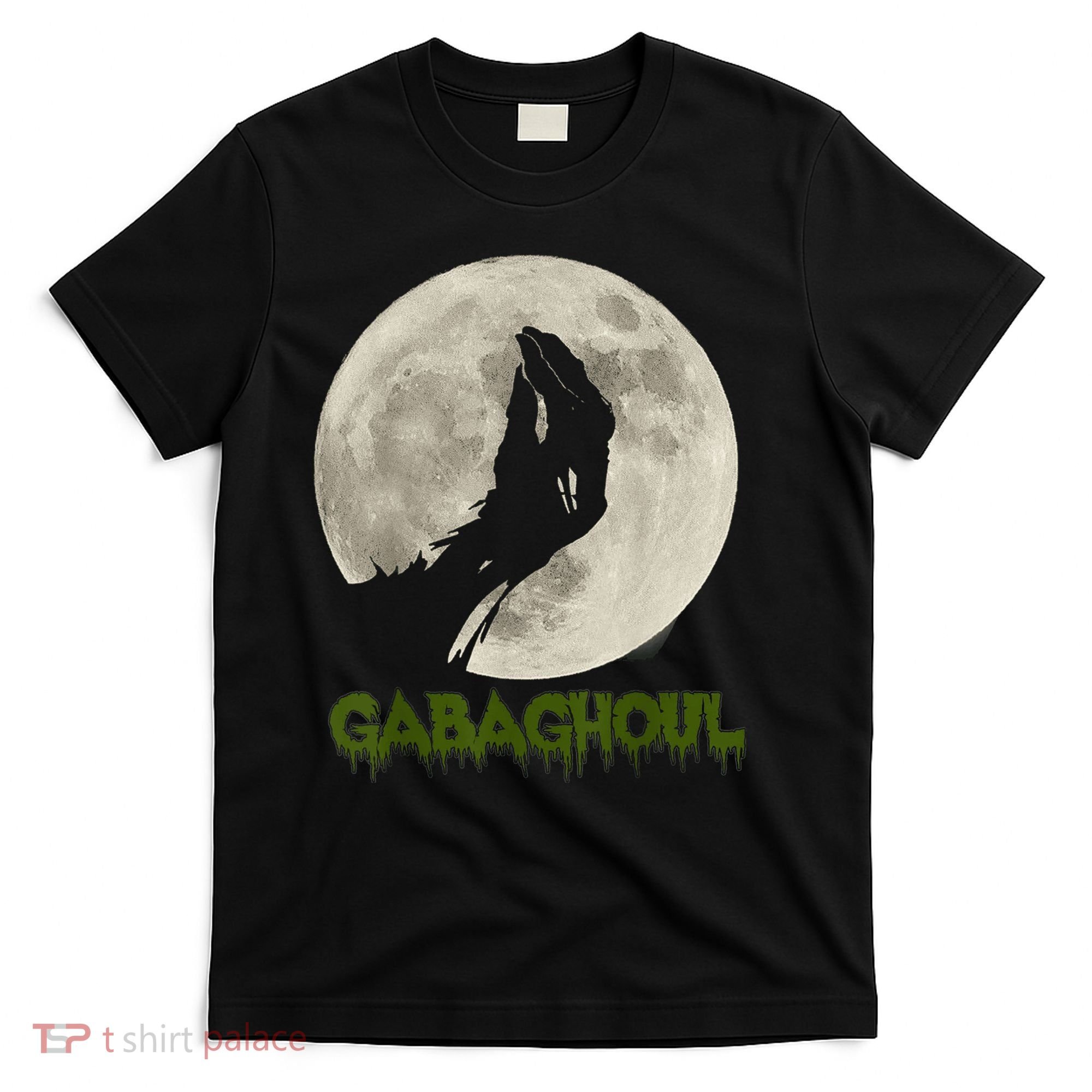 Gabaghoul Funny Hand Moon Halloween T-Shirt