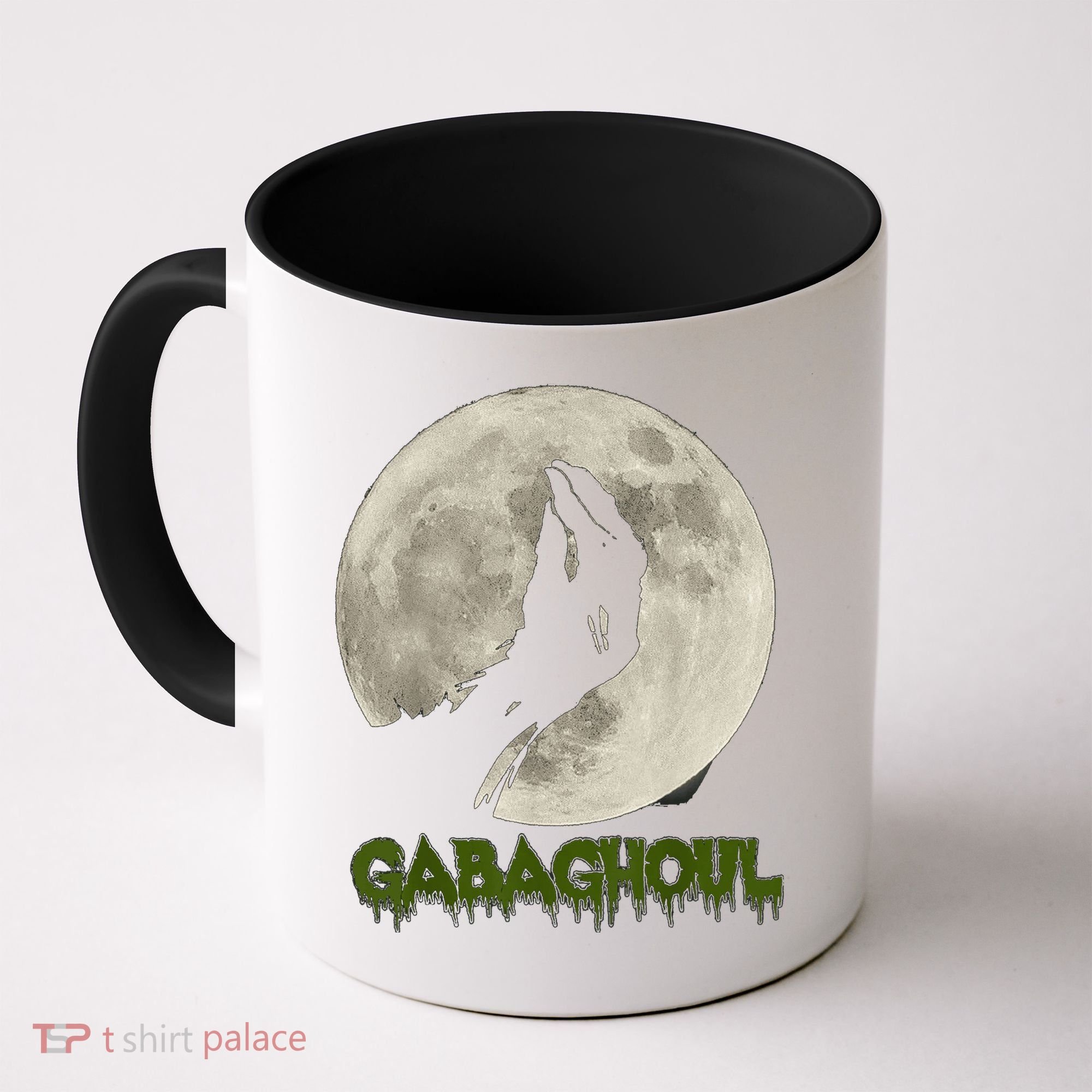 Gabaghoul Funny Hand Moon Halloween Coffee Mug