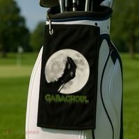 Gabaghoul Funny Hand Moon Halloween Golf Towel thumb 2