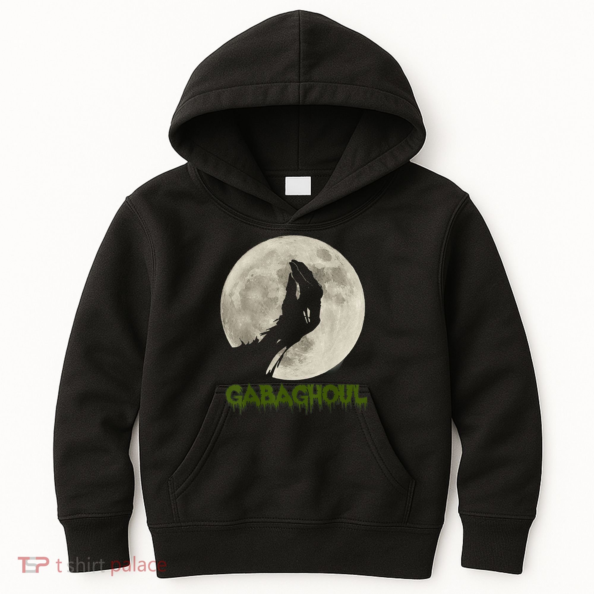 Gabaghoul Funny Hand Moon Halloween Kids Hoodie