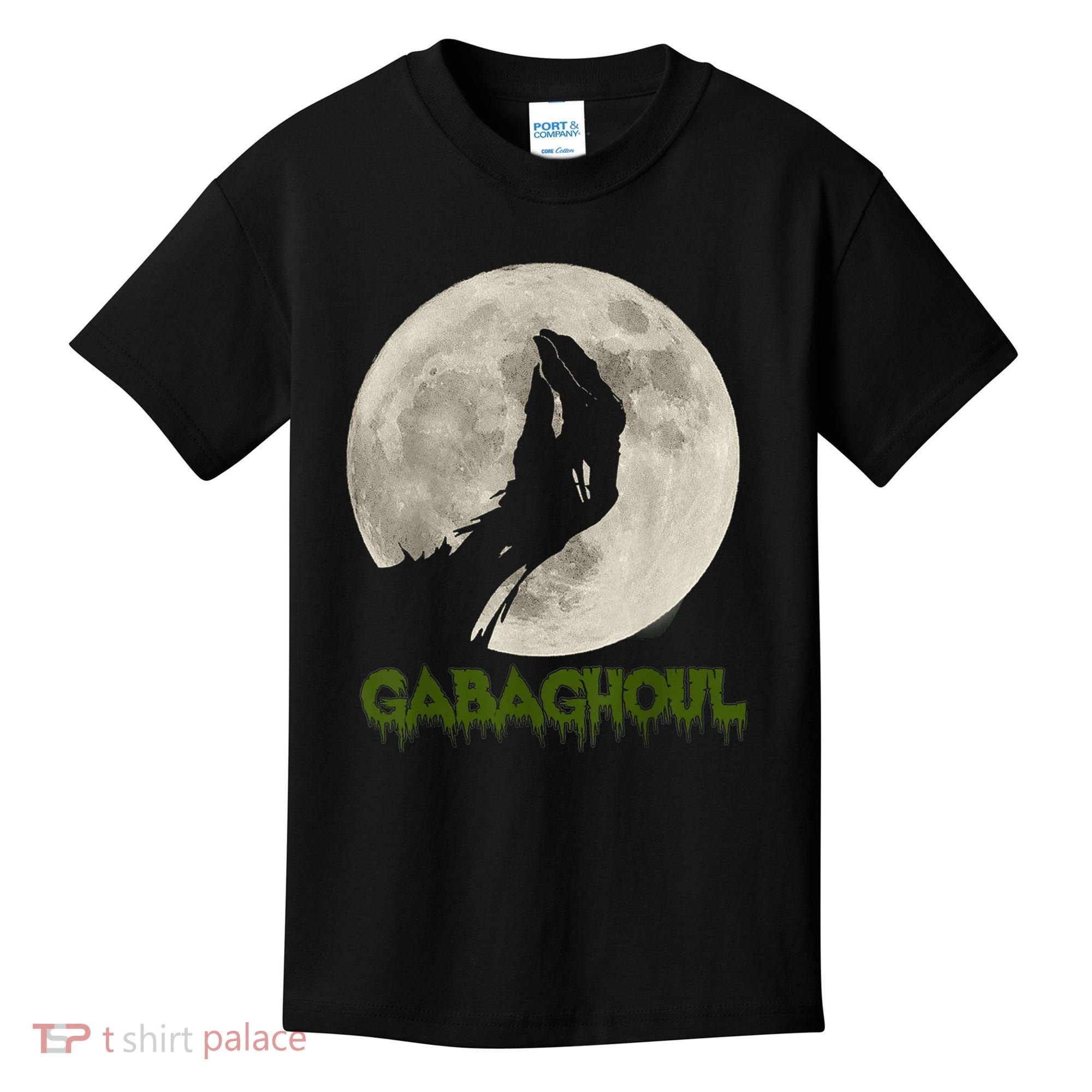Gabaghoul Funny Hand Moon Halloween Kids T-Shirt