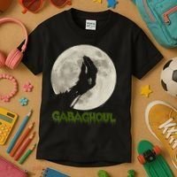 Gabaghoul Funny Hand Moon Halloween Kids T-Shirt thumb 3