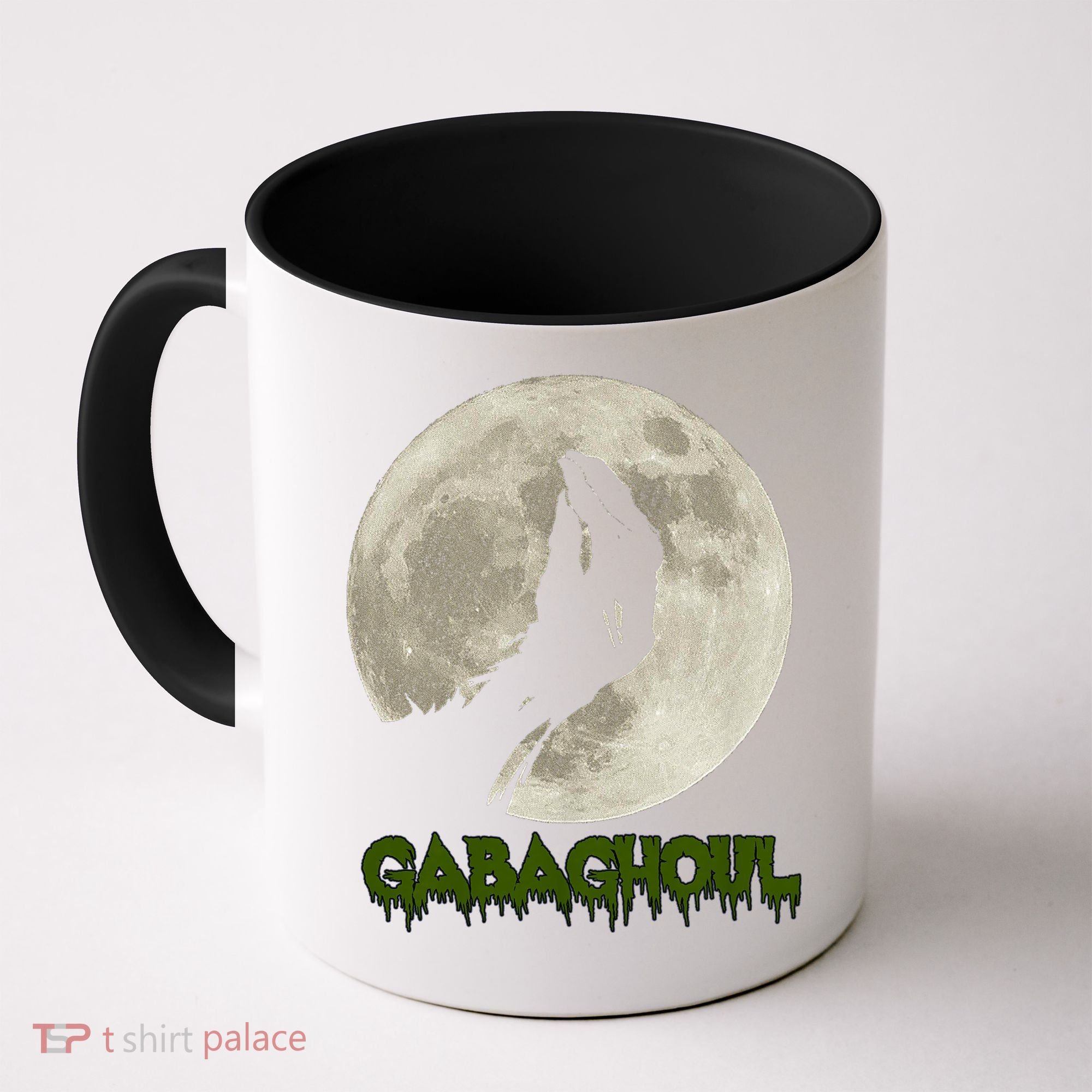 Gabaghoul Funny Hand Moon Halloween Coffee Mug