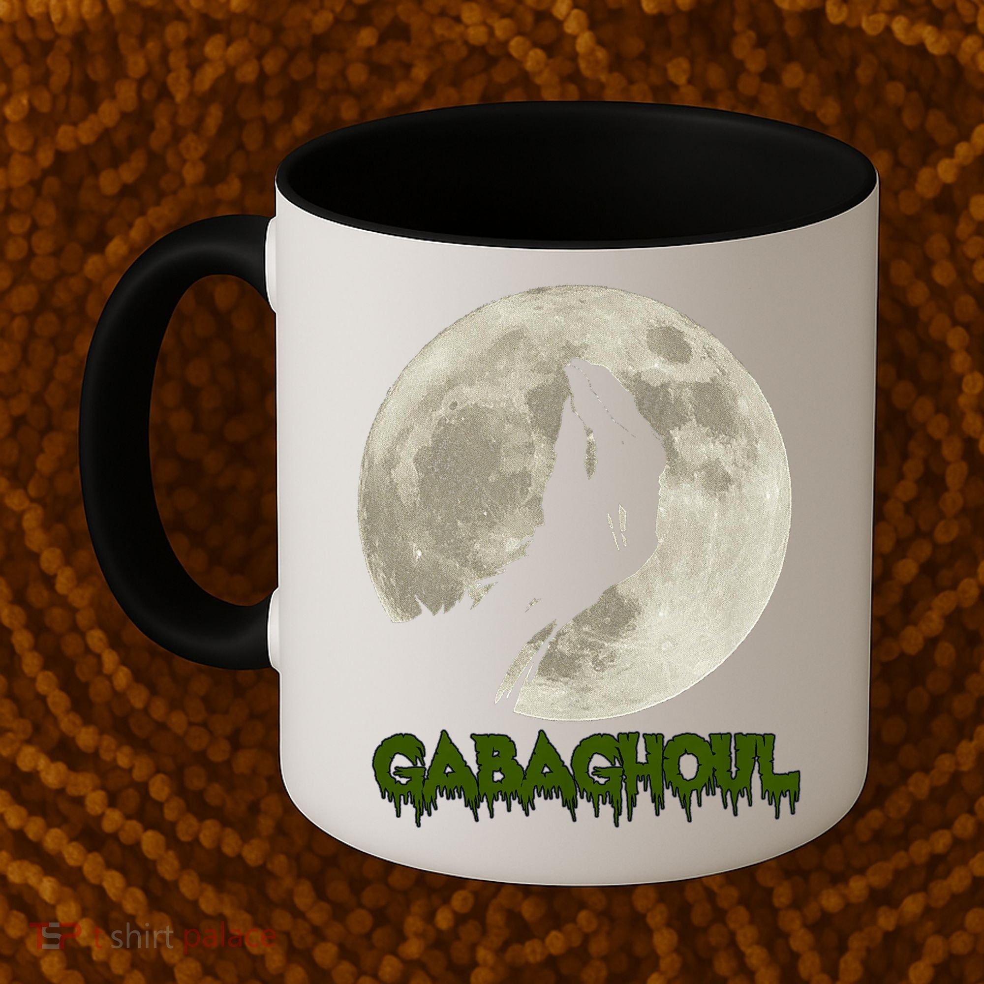 Gabaghoul Funny Hand Moon Halloween Coffee Mug