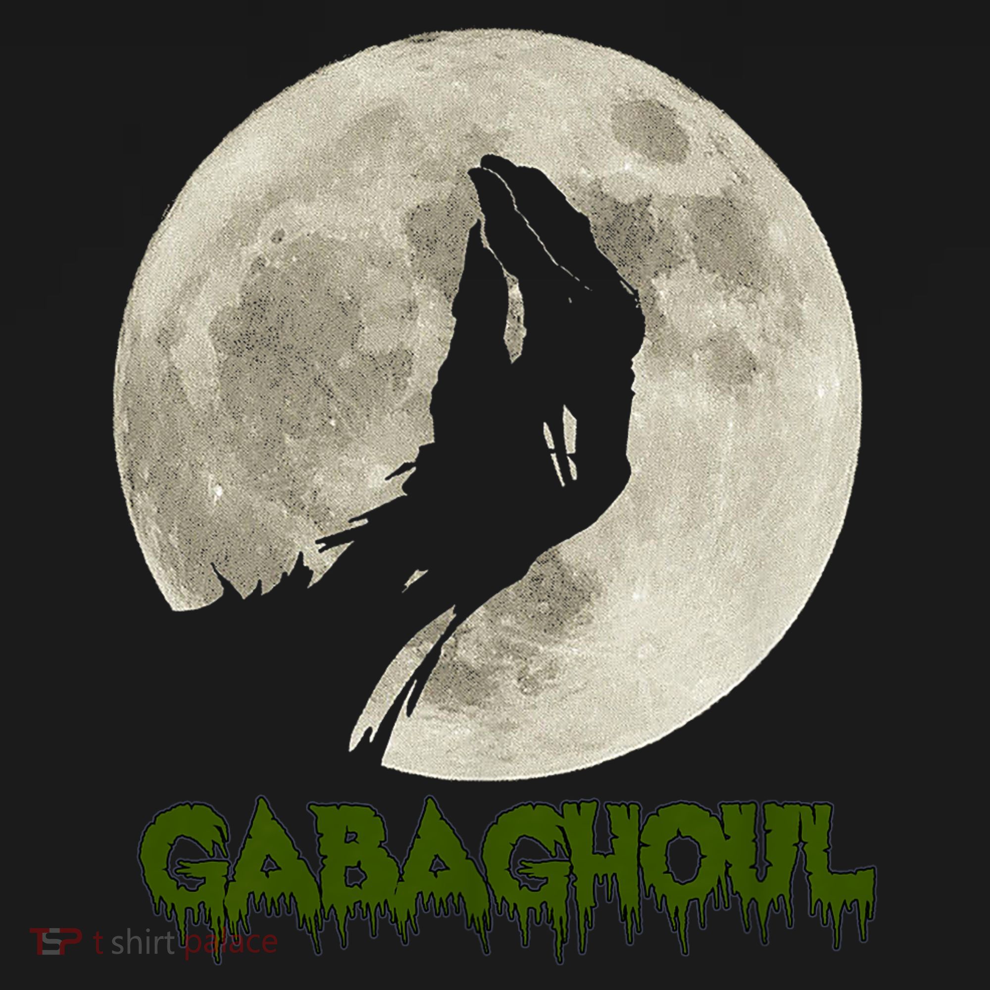 Gabaghoul Funny Hand Moon Halloween Coaster