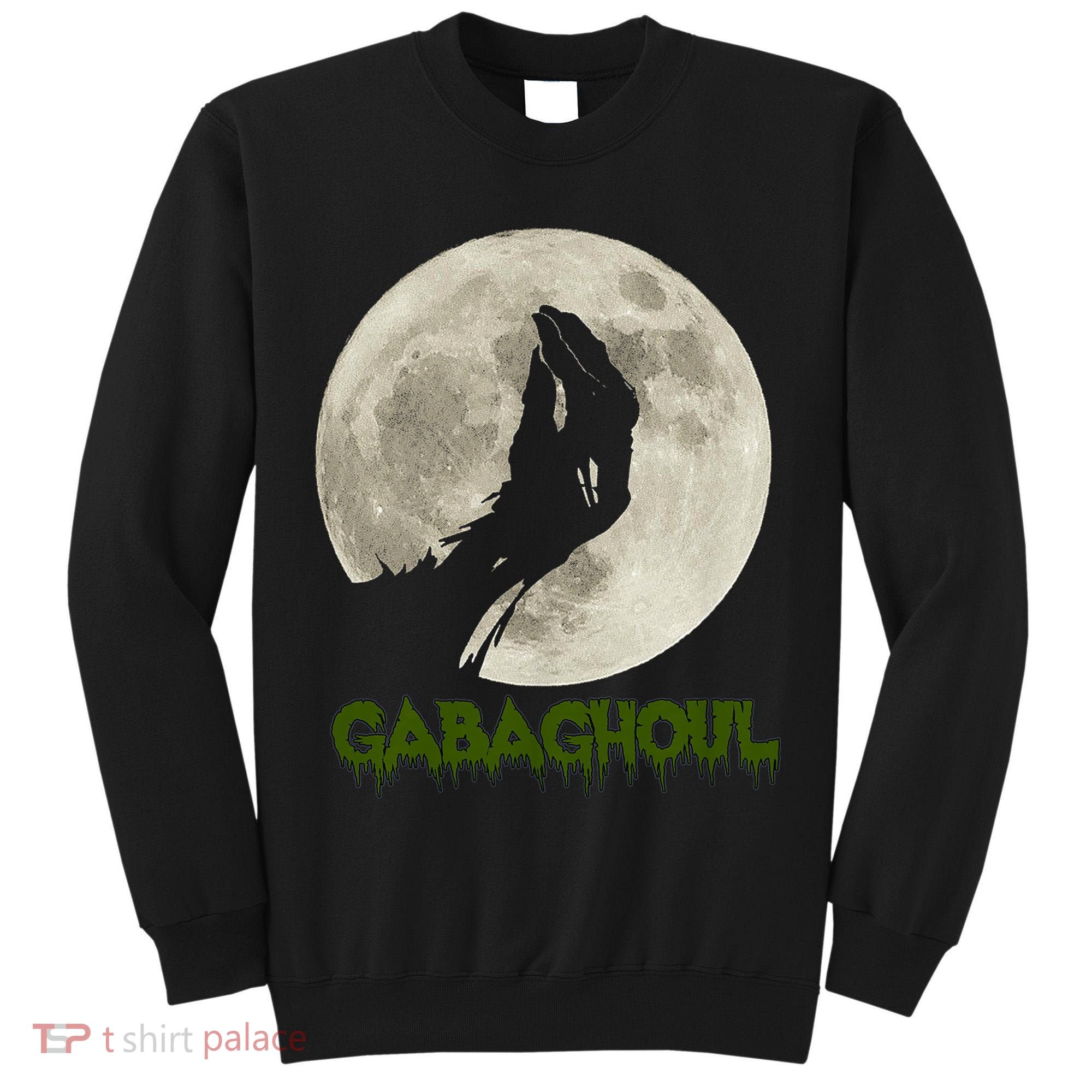Gabaghoul Funny Hand Moon Halloween Tall Sweatshirt