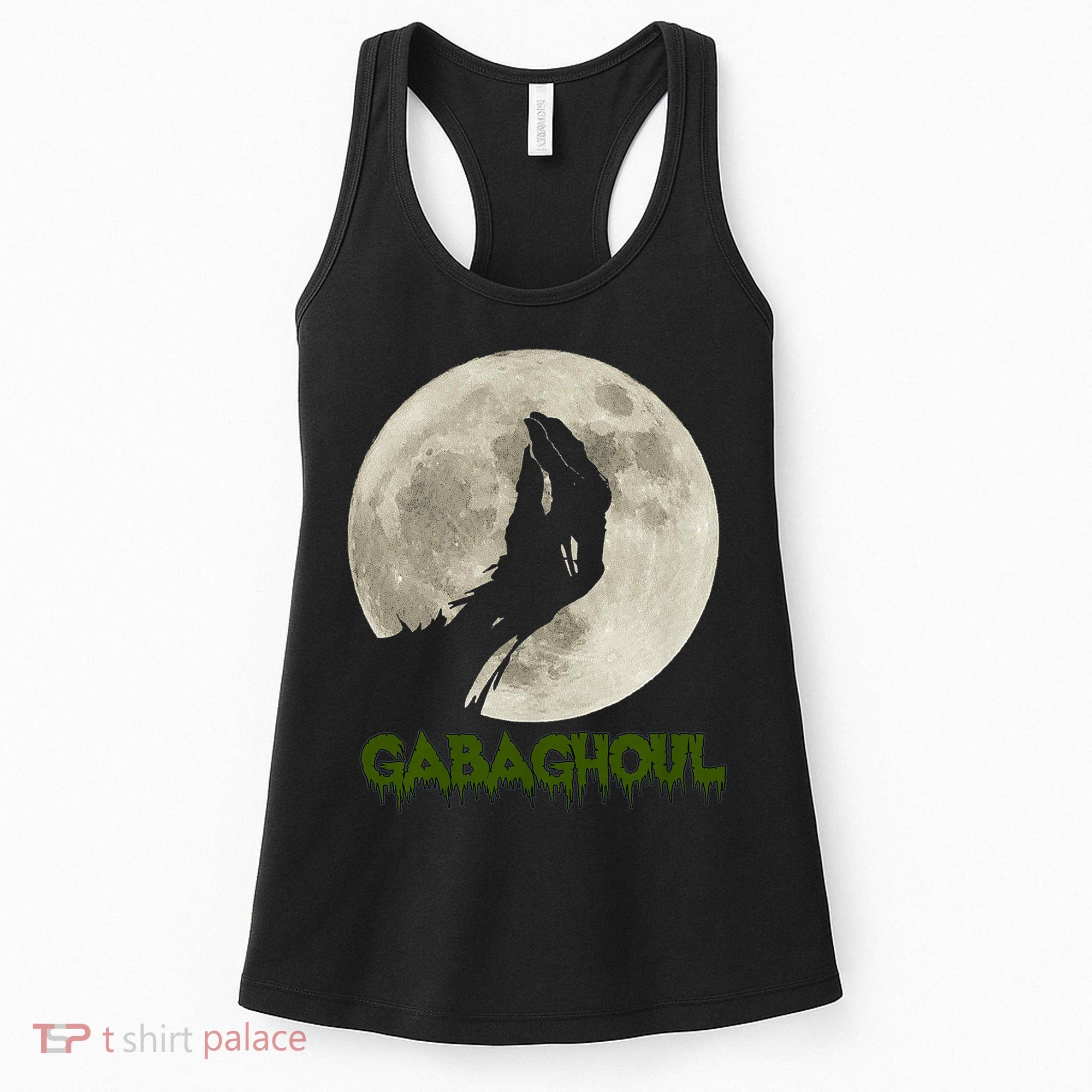 Gabaghoul Funny Hand Moon Halloween Women's Tank Top
