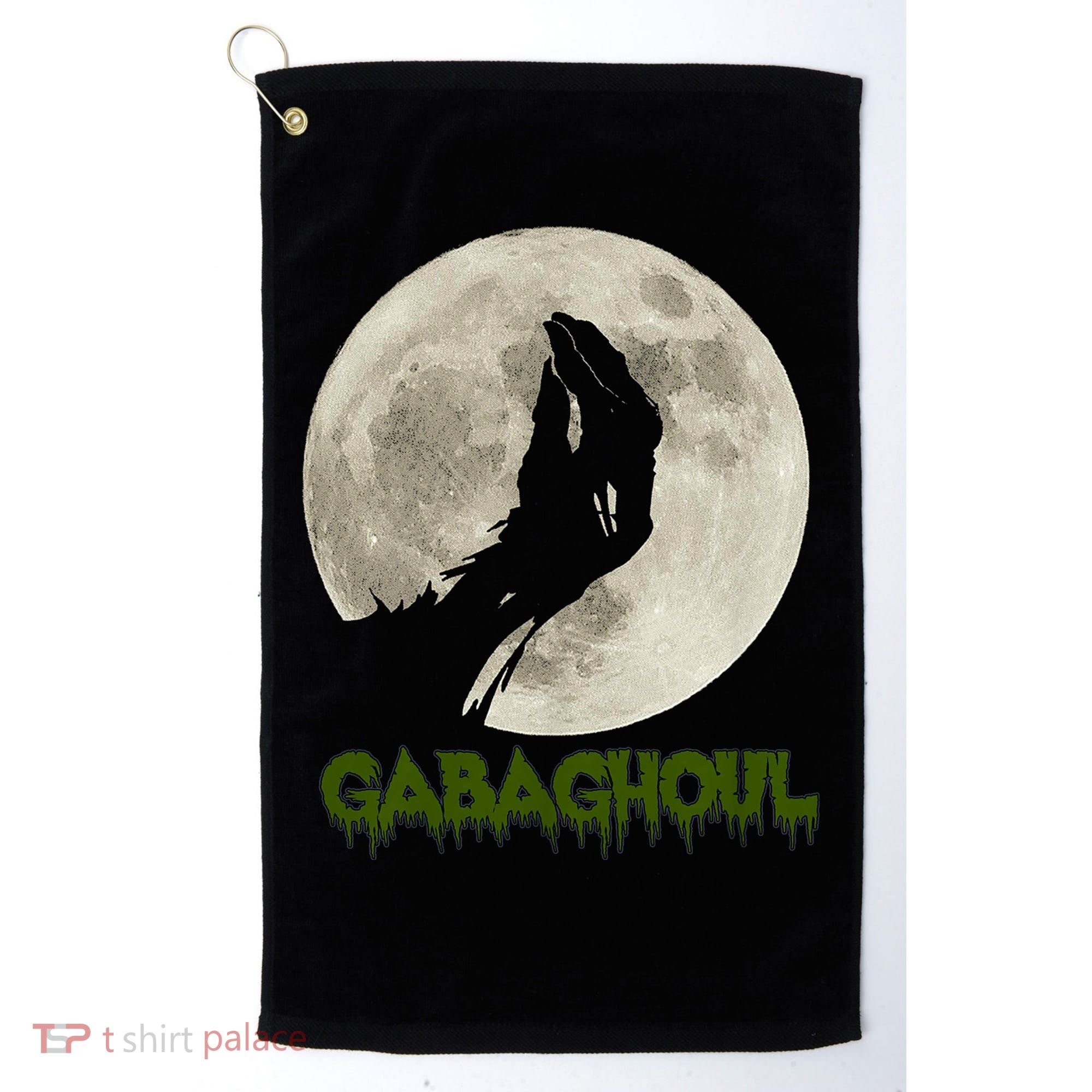 Gabaghoul Funny Hand Moon Halloween Golf Towel