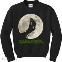 Gabaghoul Funny Hand Moon Halloween Kids Sweatshirt thumb 0