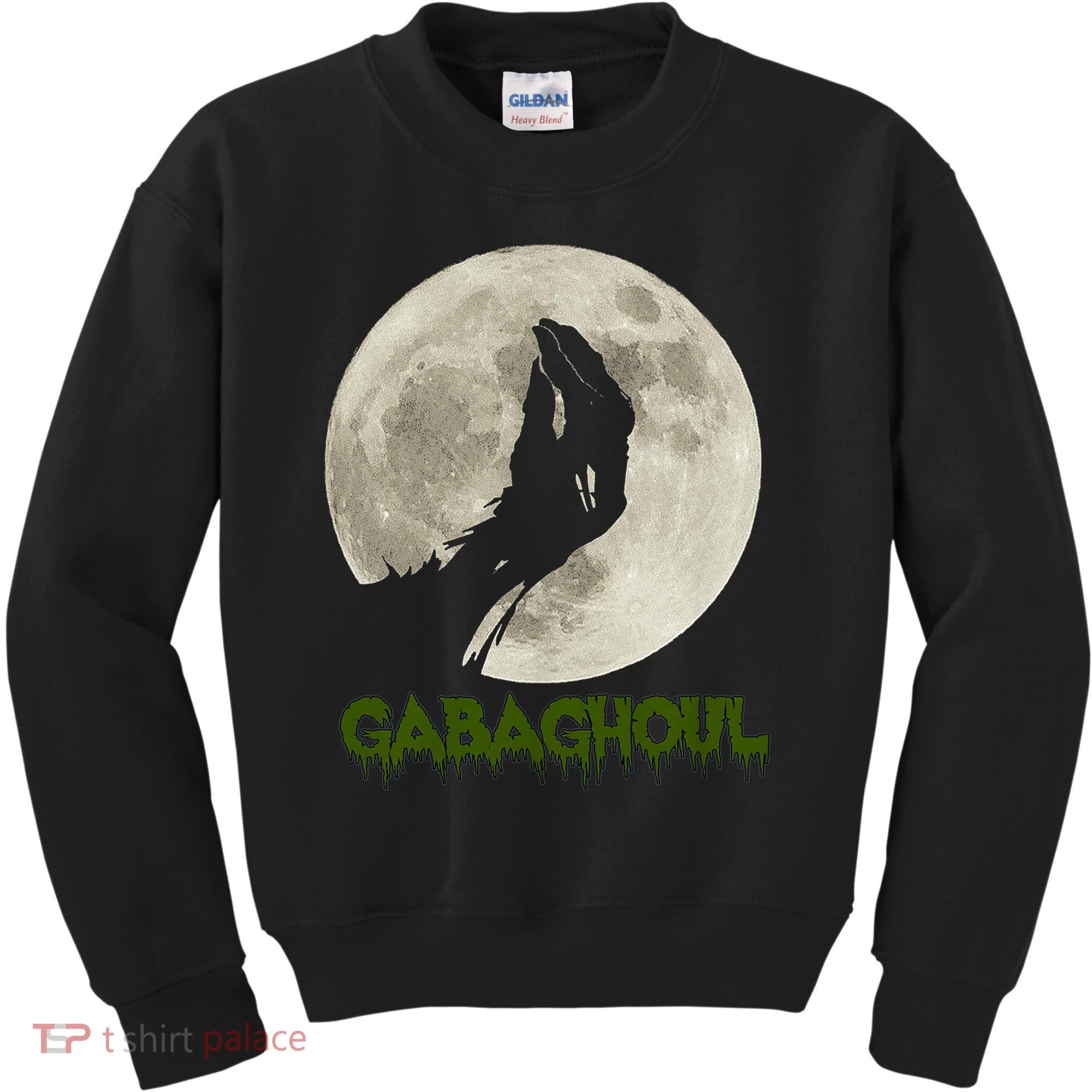 Gabaghoul Funny Hand Moon Halloween Kids Sweatshirt