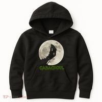 Gabaghoul Funny Hand Moon Halloween Kids Hoodie thumb 0