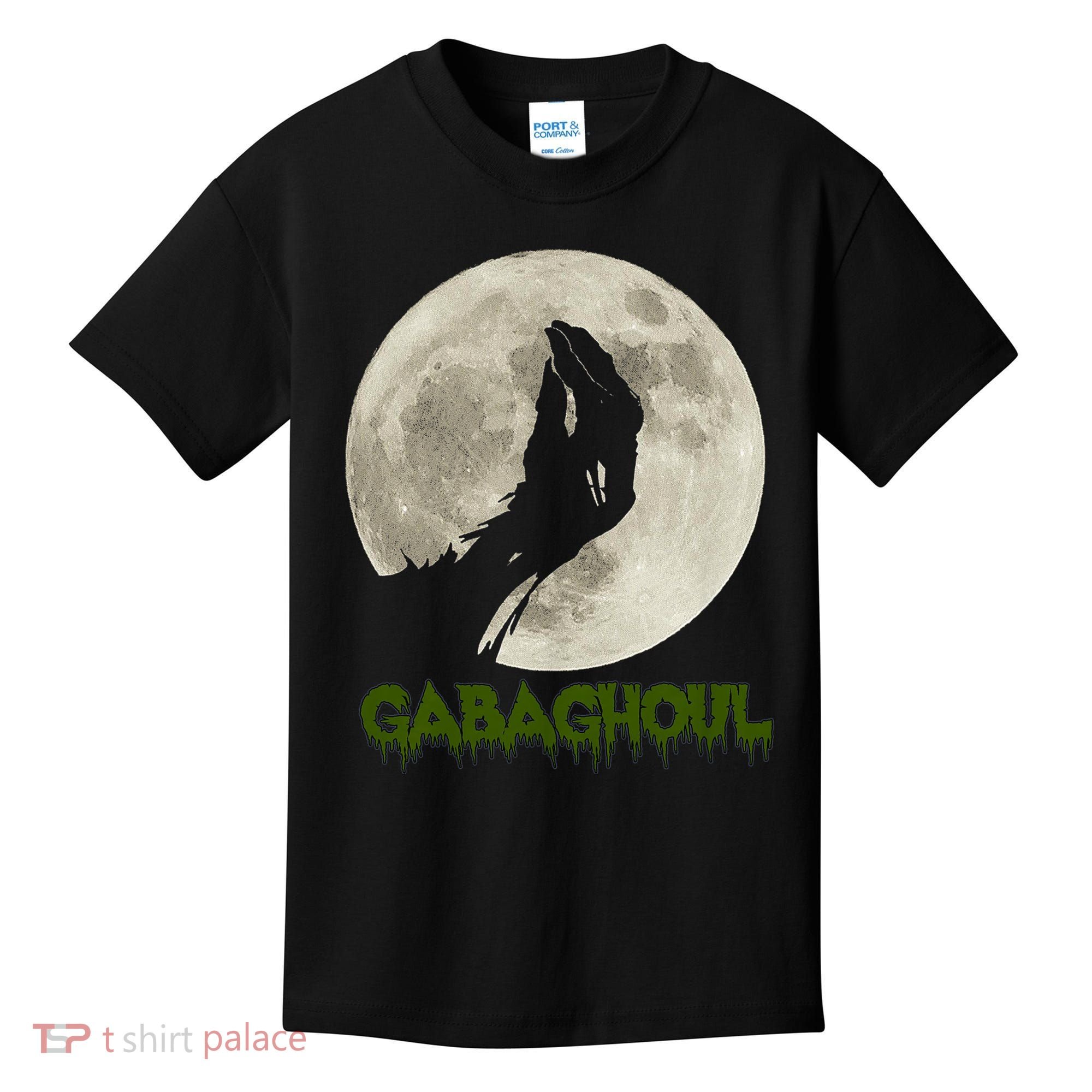 Gabaghoul Funny Hand Moon Halloween Kids T-Shirt