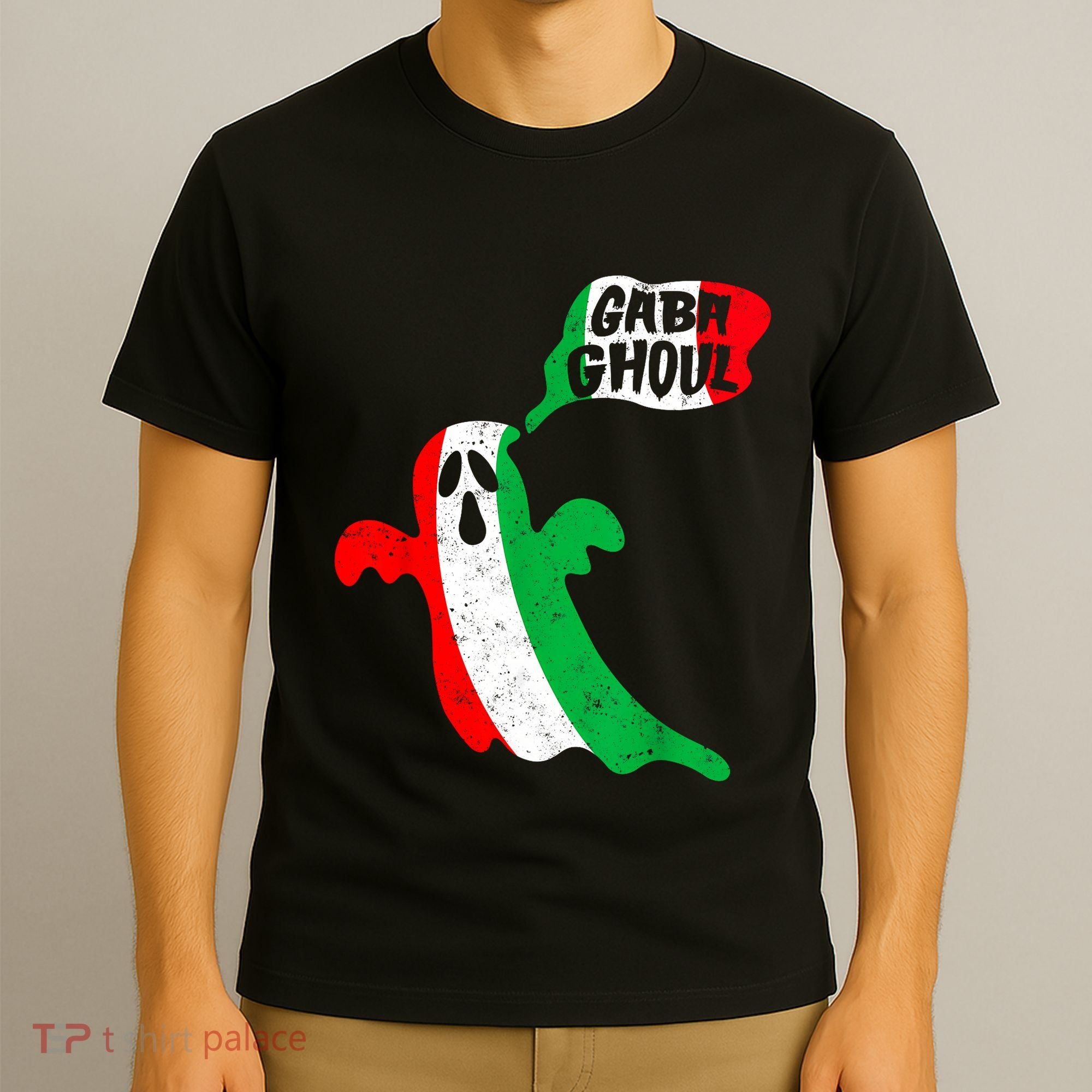 Gabaghoul Funny Haloween Italian Costume Gaba Ghoul Ghost T-Shirt