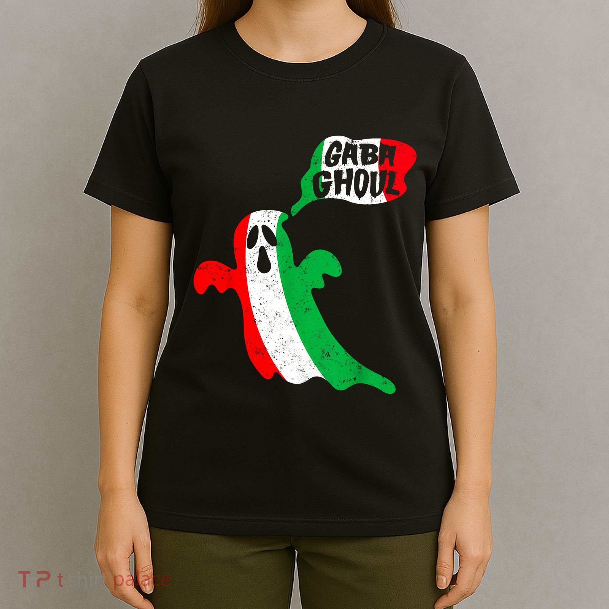 Gabaghoul Funny Haloween Italian Costume Gaba Ghoul Ghost T-Shirt