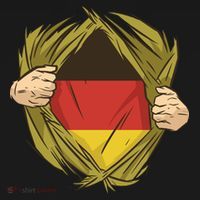 Germany Flag Hero USA-Made Doggie Bandana thumb 2