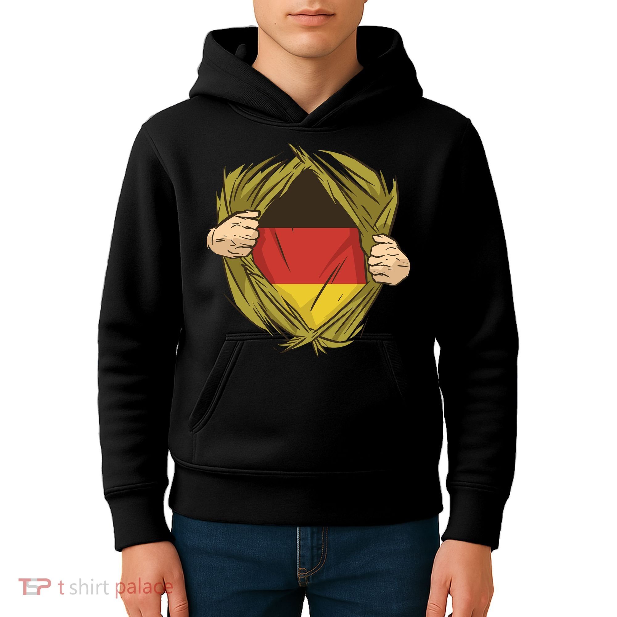 Germany Flag Hero Kids Hoodie