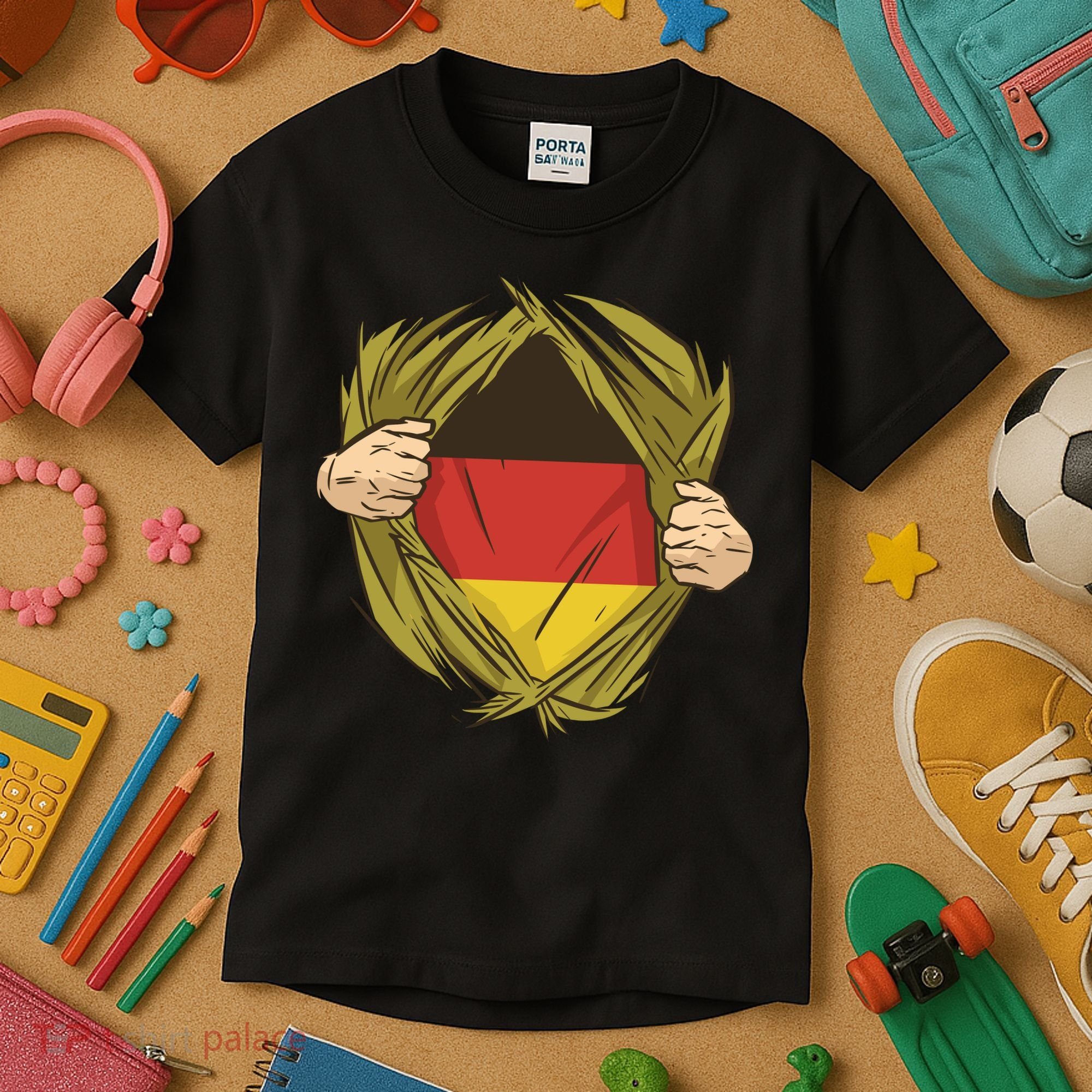 Germany Flag Hero Kids T-Shirt