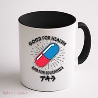 Good For Health Bad For Education Logo Anime Fan Coffee Mug thumb 1