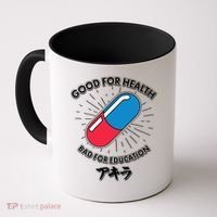 Good For Health Bad For Education Logo Anime Fan Coffee Mug thumb 0