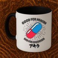 Good For Health Bad For Education Logo Anime Fan Coffee Mug thumb 2